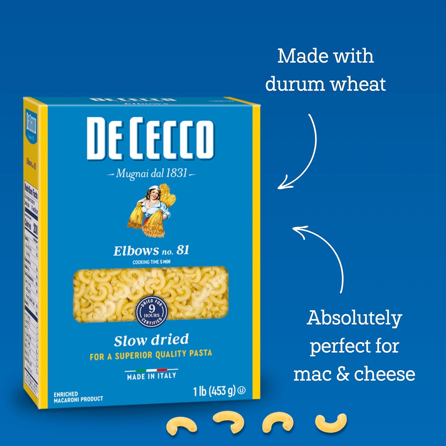 De Cecco Farfalle No. 93 Pasta, 16 Oz