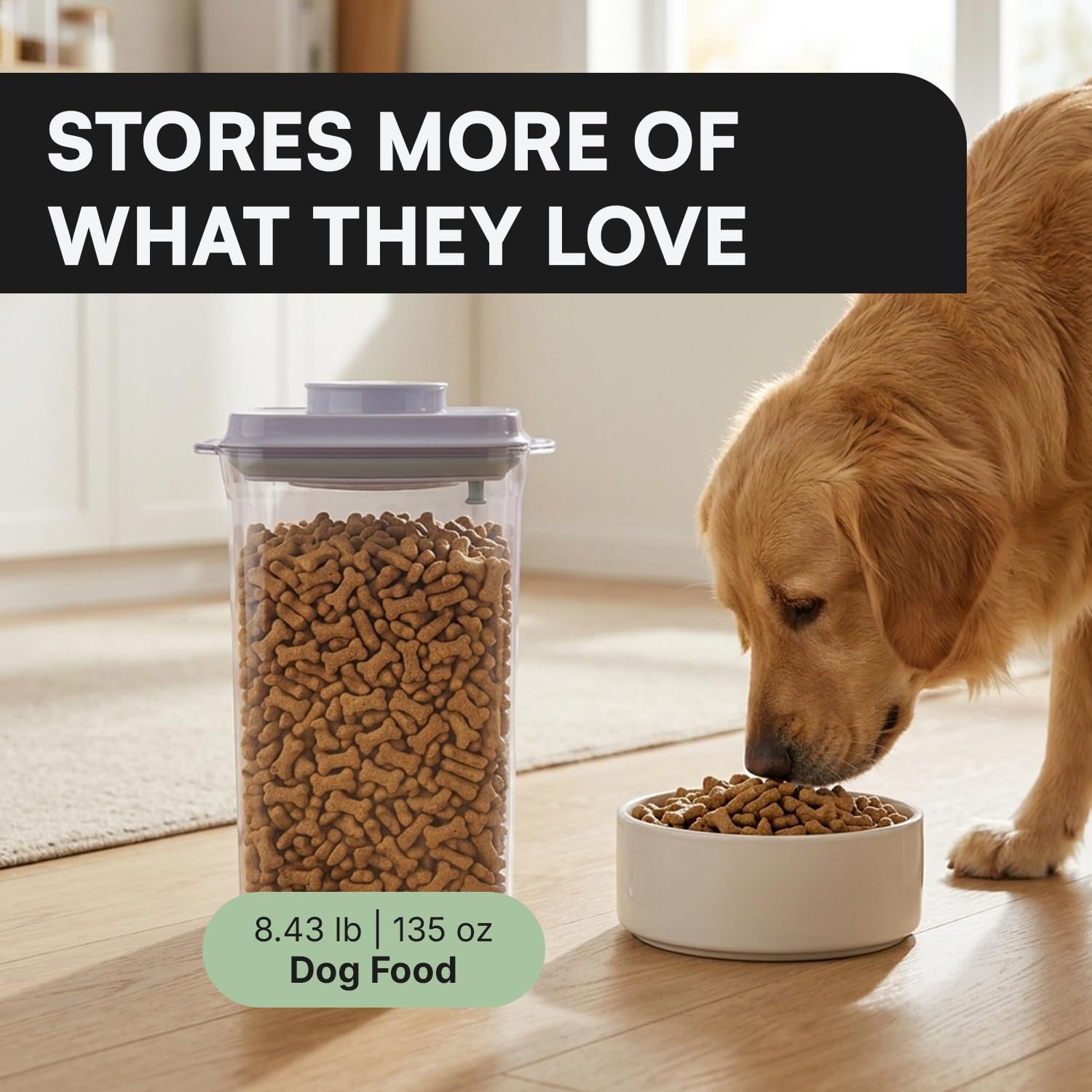 Bop Top Airtight Food Storage Containers | Pop-Top Lid | 16.5 Cups / 135 Oz