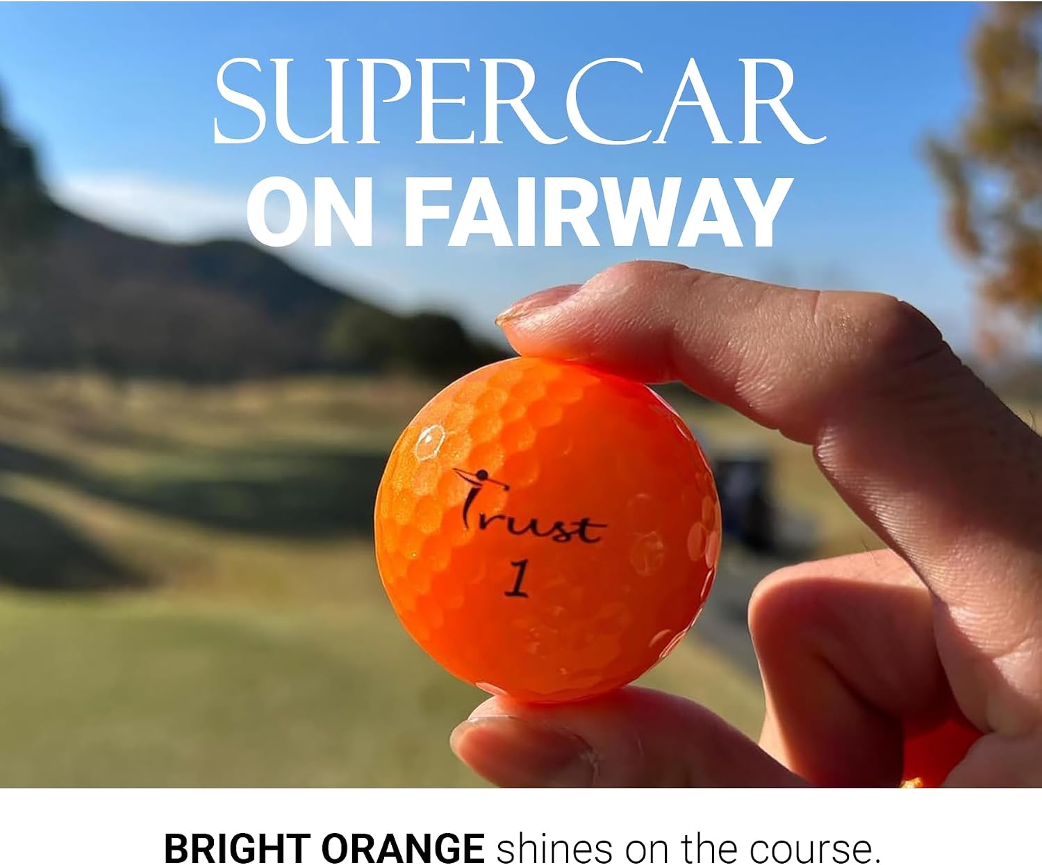 Trust Golf Balls - Aurora & Rosa Crystal Urethane Series | Eye-Catching & Easy to Spot | Maximum Distance, Soft Feel, Straight Flight