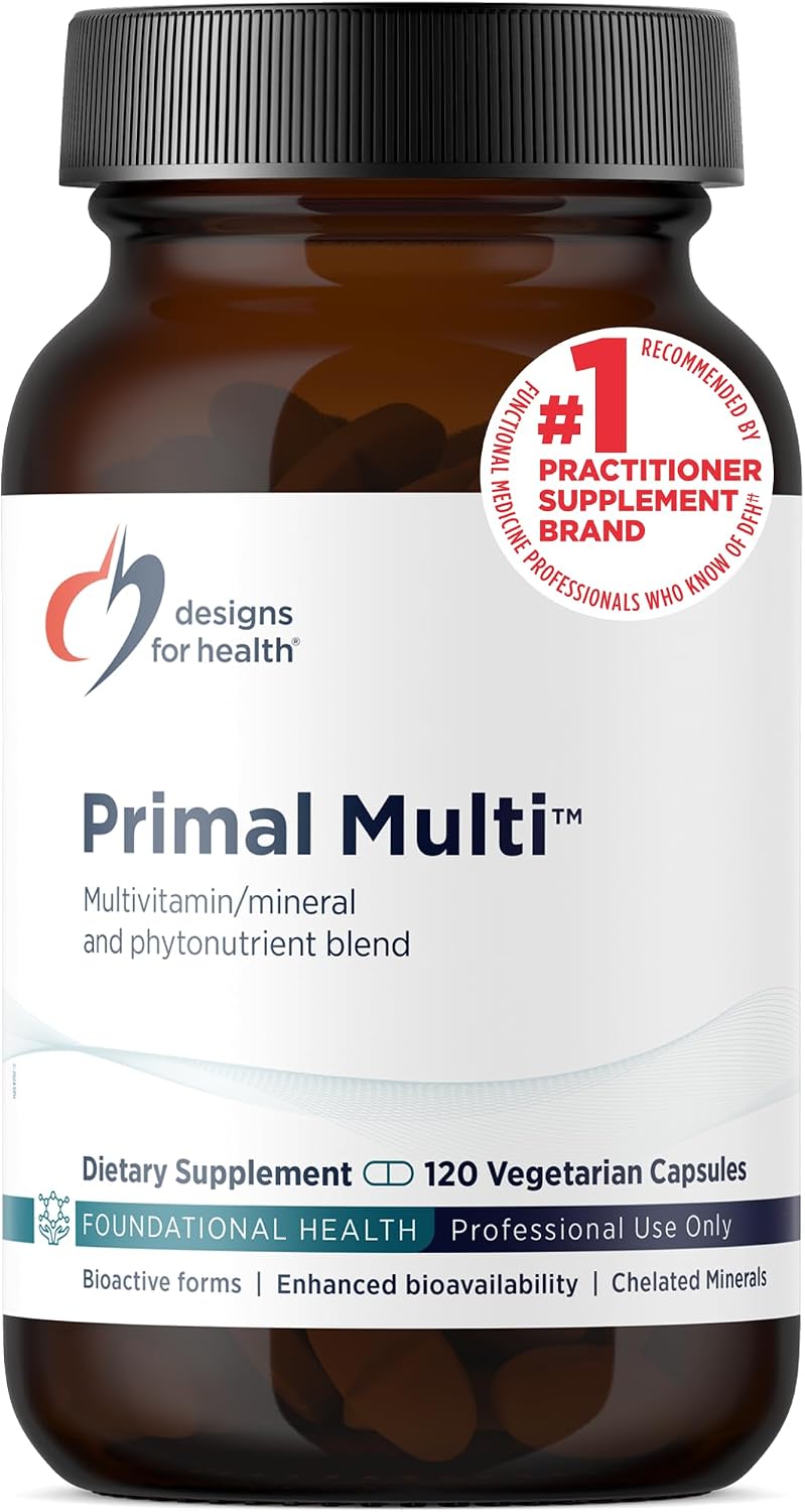 Designs for Health Primal Multi - Paleo-Friendly Multivitamin Supplement with Folate, Tocotrienols, Lutein + Broccoli Seed