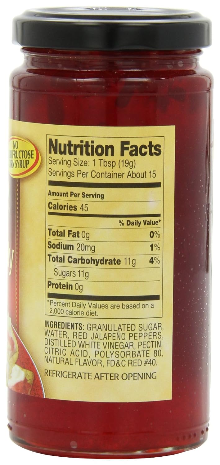Reese Jelly, Hot Jalapeno, 10-Ounce (Pack of 6)