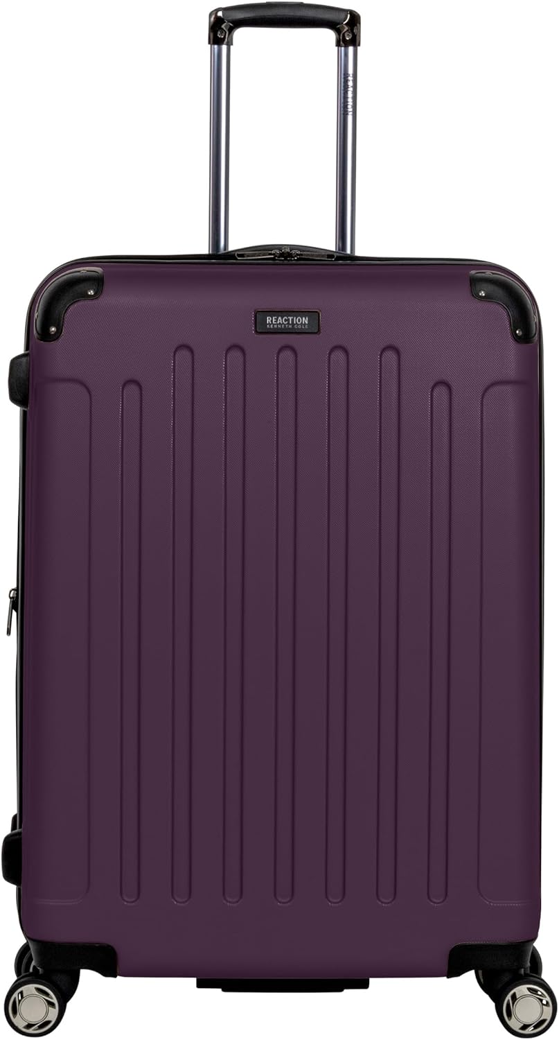 Kenneth Cole REACTION Renegade Luggage Expandable 8-Wheel Spinner Lightweight Hardside Suitcase, Champagne, 20-Inch Carry On