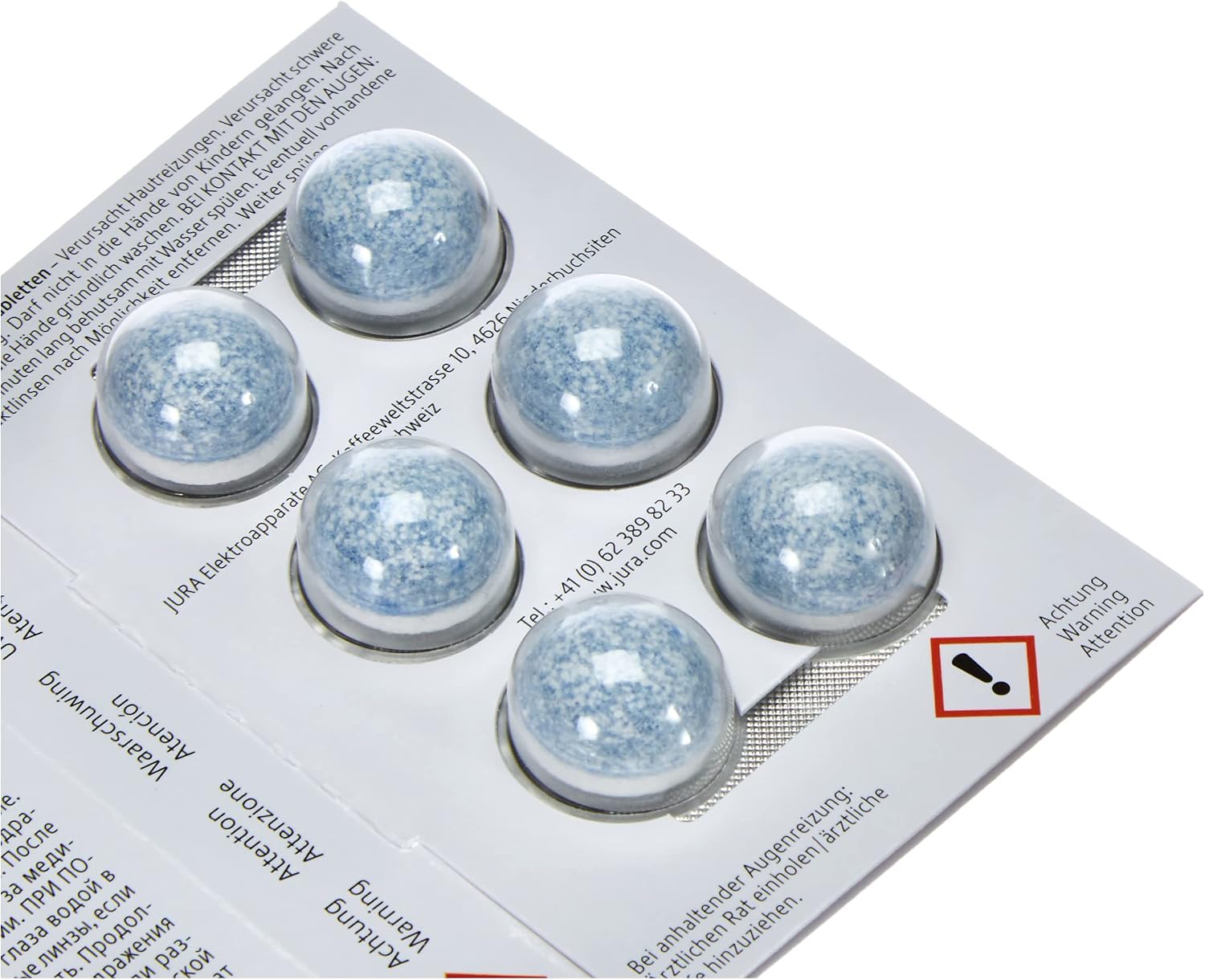 Jura 2-Phase Cleaning Tablets for Fully Automatic Coffee Machines, 25 Count