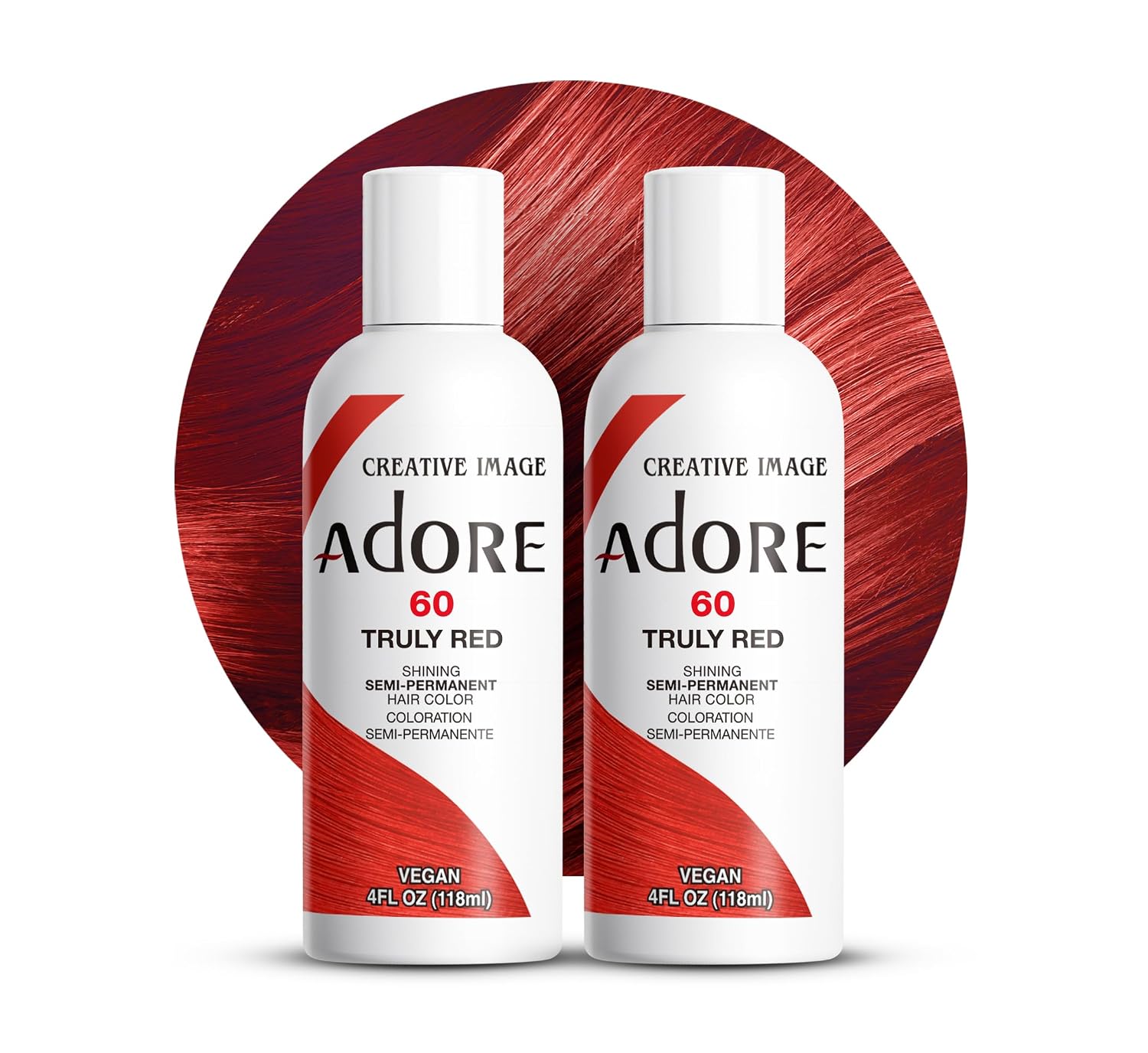 Adore Semi Permanent Hair Color, 107 Mocha, 4 Fl Oz | Vegan & Cruelty-Free Brown Hair Dye | No Ammonia, No Peroxide, No Alcohol