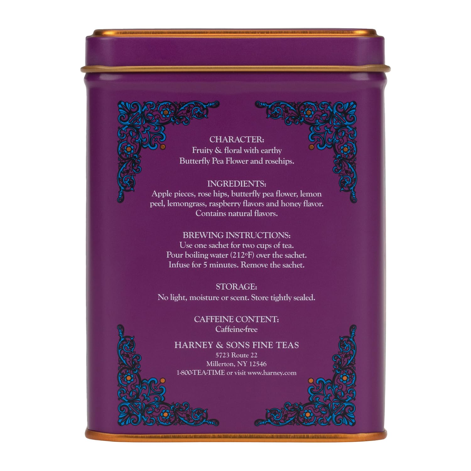 Harney & Sons HT Organic Supreme Green Tea, 20 Sachets, Tea Tin | Organic green tea with 20 sachets in a reusable tea tin. Caffeinated.