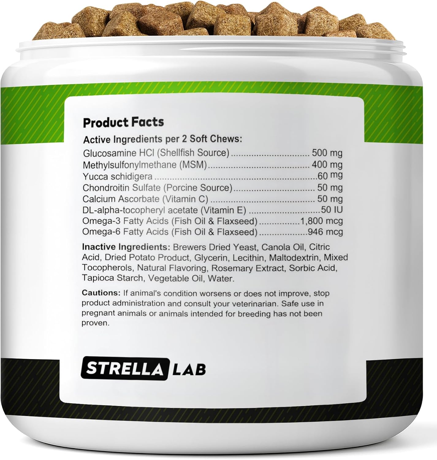 Advanced Glucosamine for Dogs, Chondroitin & MSM Hip Joint Supplement Chews