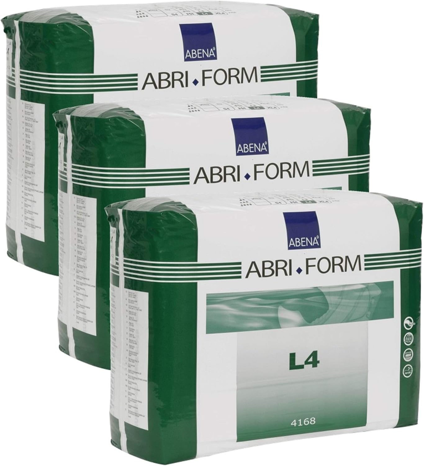 Abena Abri-Form Comfort Plastic-Backed Briefs, Level 4, (Medium To Large Sizes) Medium, 14 Count | Disposable