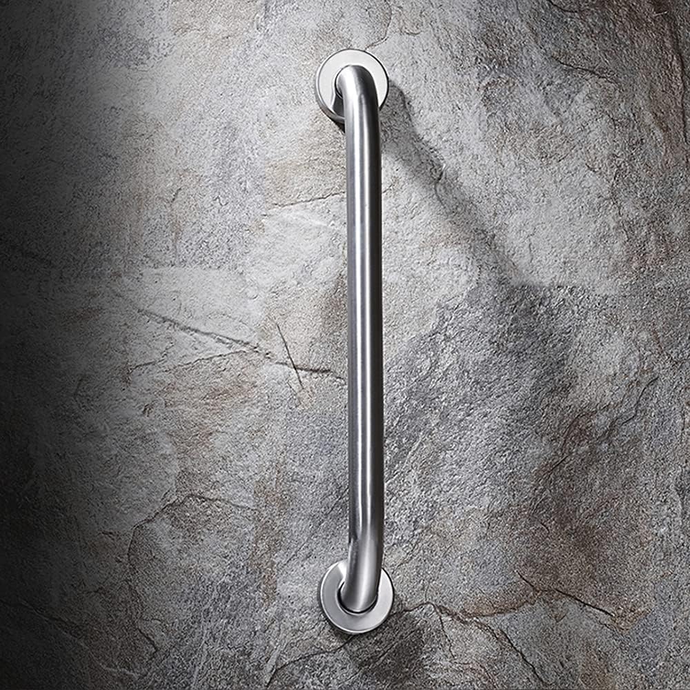 Stainless Steel Bathroom Safety Shower Grab Bar, Anti Slip Bathtubs Grab Bars,Toilet Assist Saft Handle Handrail ADA Compliant 500lbs for Handicap Elderly Senior (Brushed, 12 Inches)