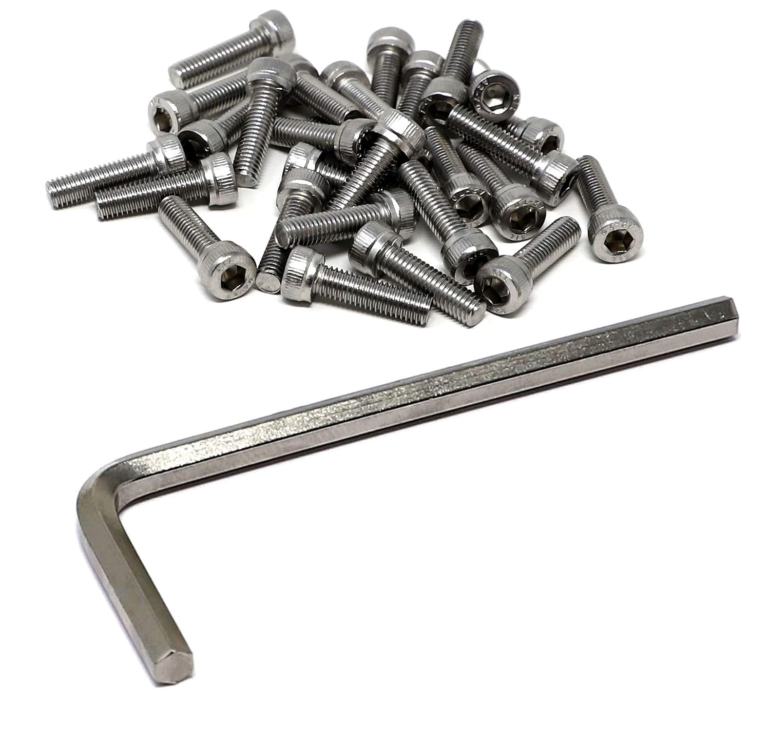 iexcell 20 Pcs M8 x 30/35/40/45/50 mm Stainless Steel 304 Hex Socket Head Cap Screws Bolts Assortment, Fully Threaded