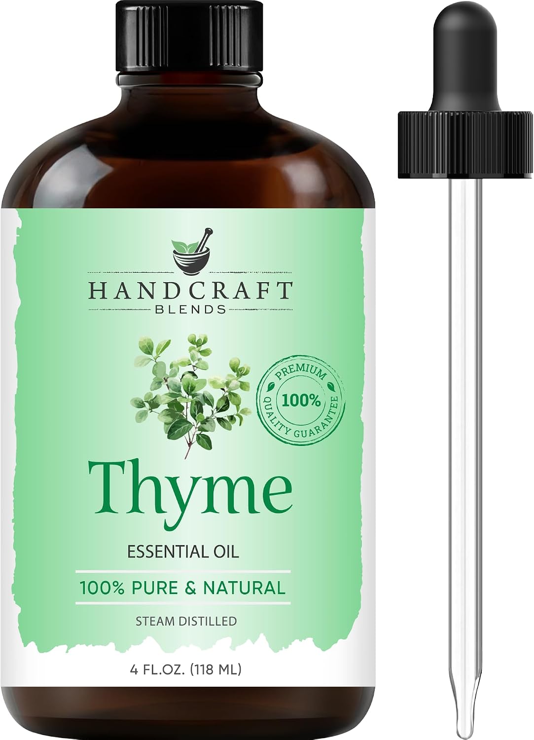 Handcraft Blends Peppermint Essential Oil – Huge 4 Fl Oz – 100% Pure and Natural – Premium Grade Essential Oil for Diffuser and Aromatherapy, Skin, Massage, Candle and Soap Making Fragrance