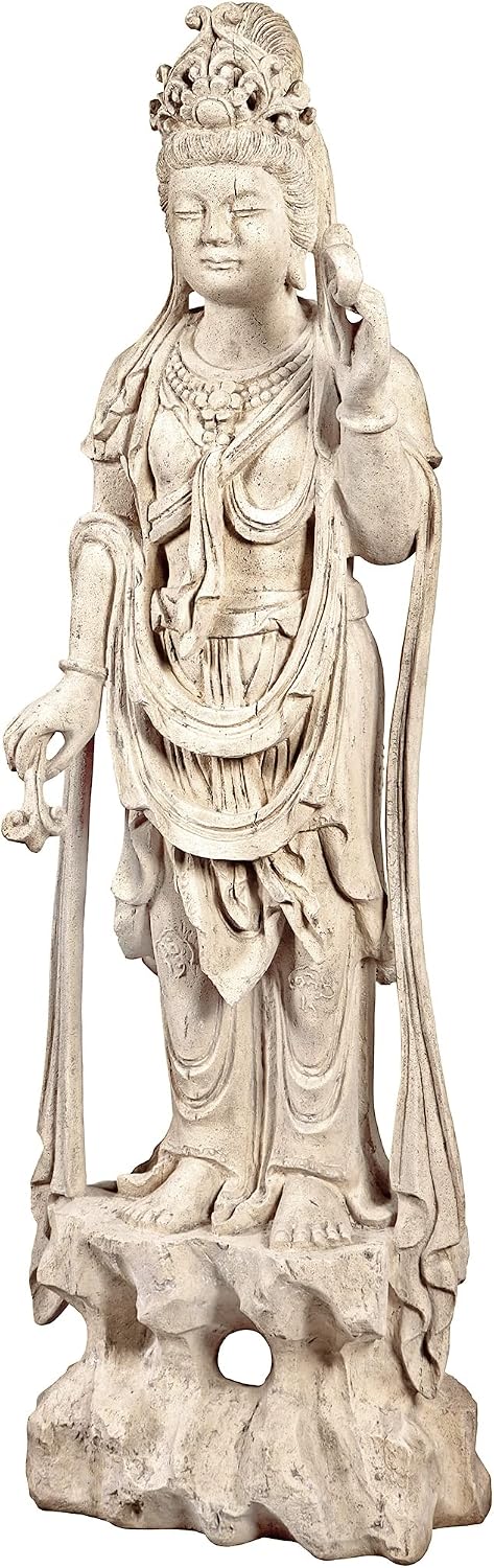 Design Toscano Neolithic Style Gaia Earth Mother Woman Indoor/Outdoor Garden Statue, 40 inches tall, Cast Stone Resin, Rough Stone Finish