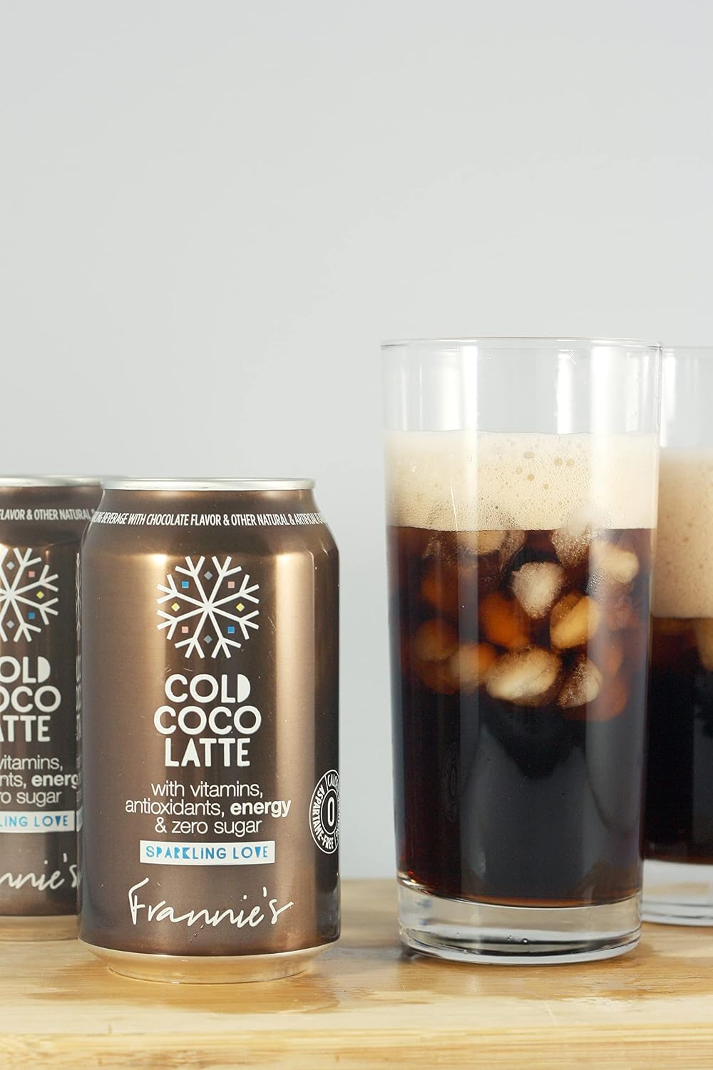 AmishTastes Frannie’s Sparkling Cold Coco Latte, Protected With High-Density Foam, 12 Oz. (12 Ounce (Case of 24))