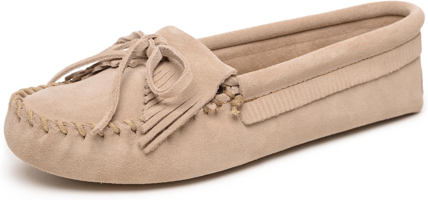 Minnetonka Women's Kilty Suede Softsole Moccasin