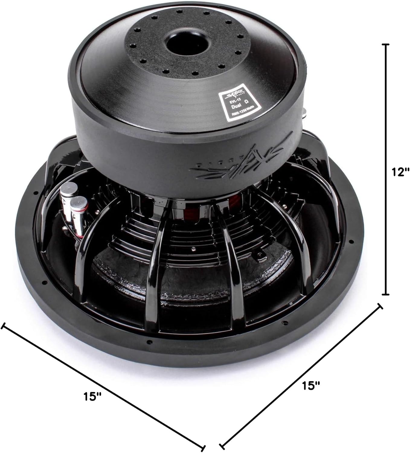 Skar Audio EVL-8 D4 8" 1200 Watt Max Power Dual 4 Ohm Car Subwoofer