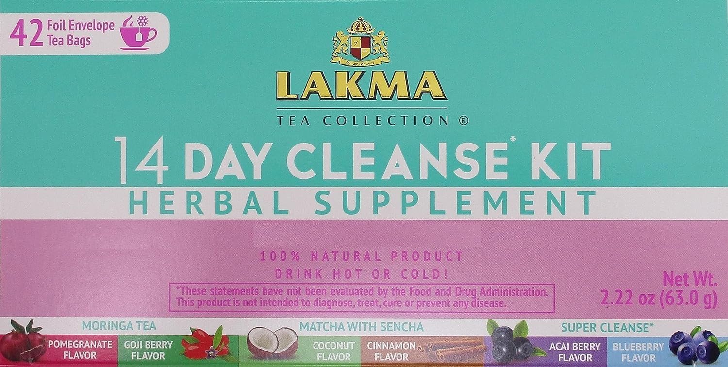 HYLEYS Lakma 14 Day Weight Loss Kit Green Tea - 42 Tea Bags