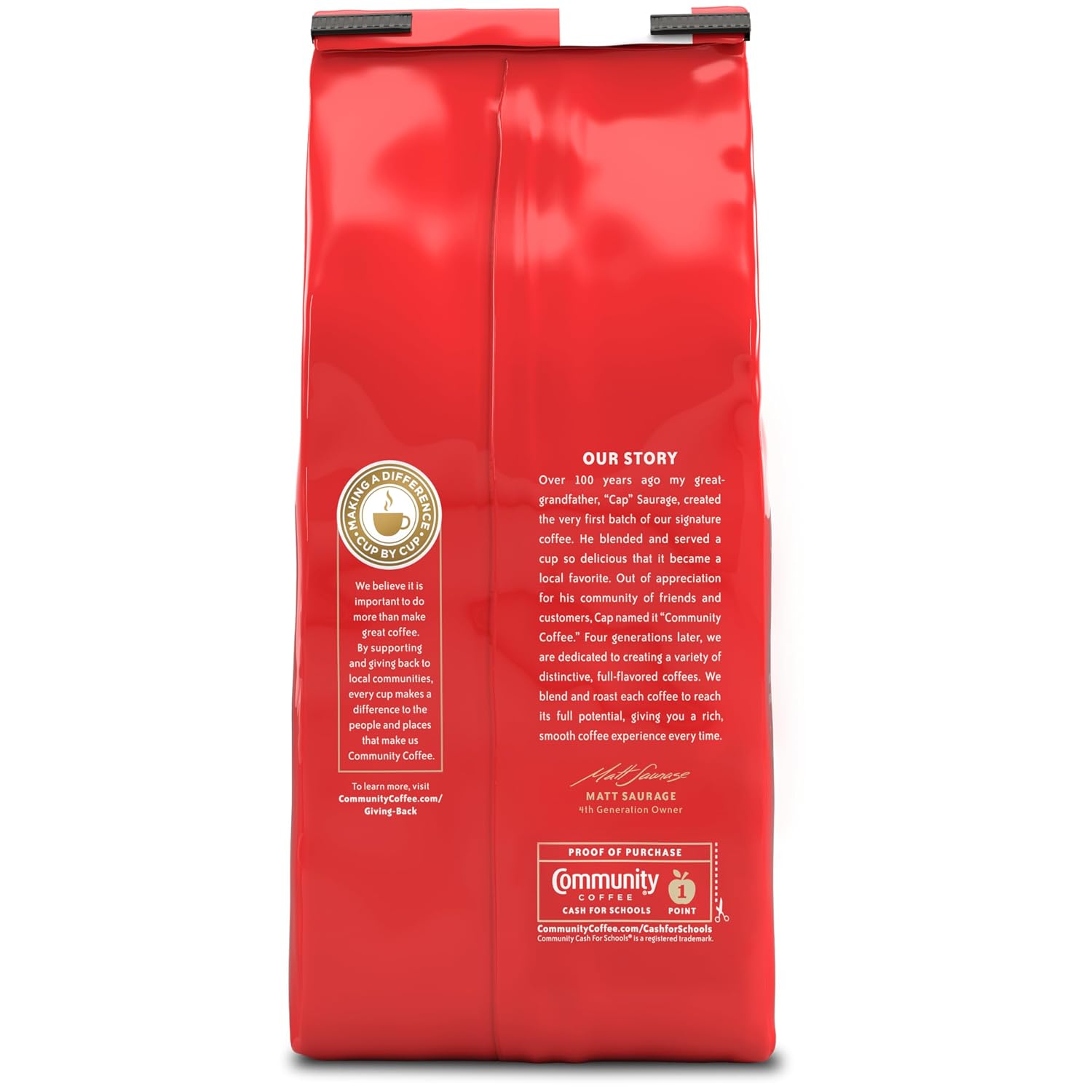 Community Coffee French Roast, Ground Coffee, Extra Dark Roast, 12 Ounce Bag (Pack of 1)