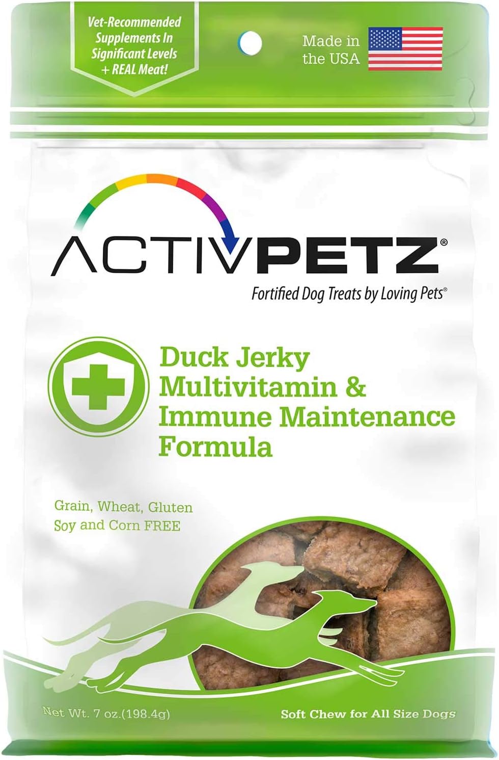 Loving Pets Activpetz Beef Jerky Hip & Joint Formula Dog Treat, 7 Oz
