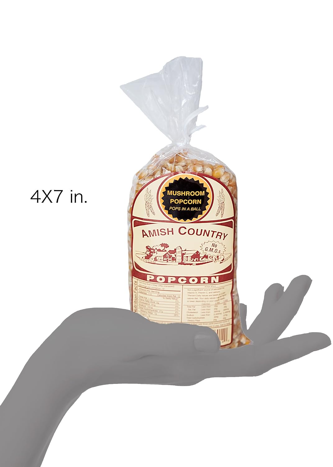 Amish Country Popcorn | 6 lb Bag | Mushroom Popcorn Kernels | Old Fashioned, Non-GMO and Gluten Free (Mushroom - 6 lb Bag)