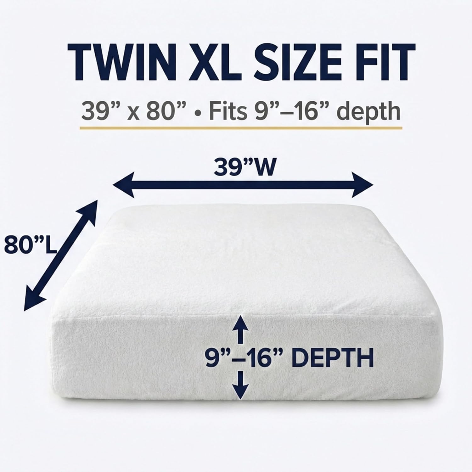 Zippered Waterproof Mattress Encasements - Hypoallergenic Mattress Protector Cover with Soft Cotton Terry Fabric Top - King Size 76' x 80'
