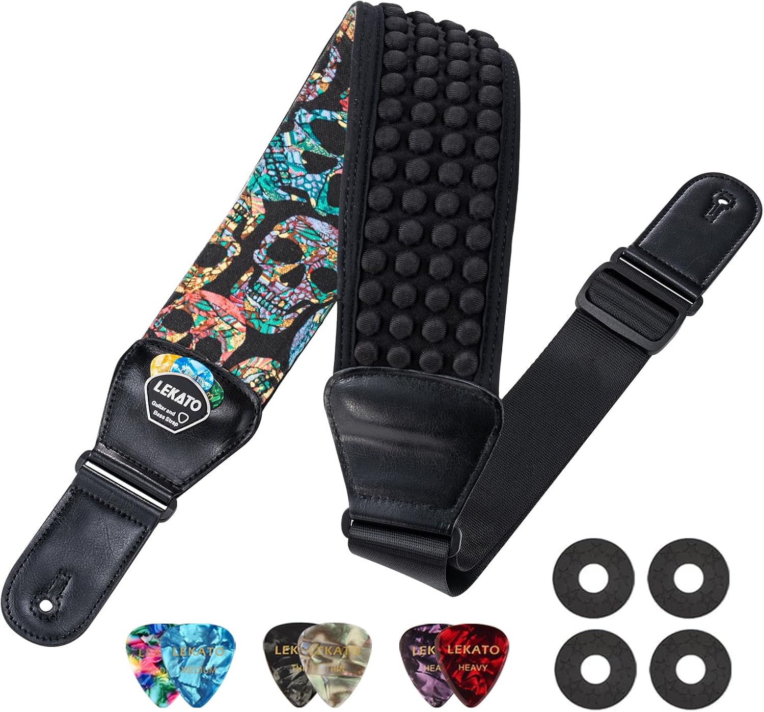 LEKATO Guitar Straps for Electric Guitar Bass