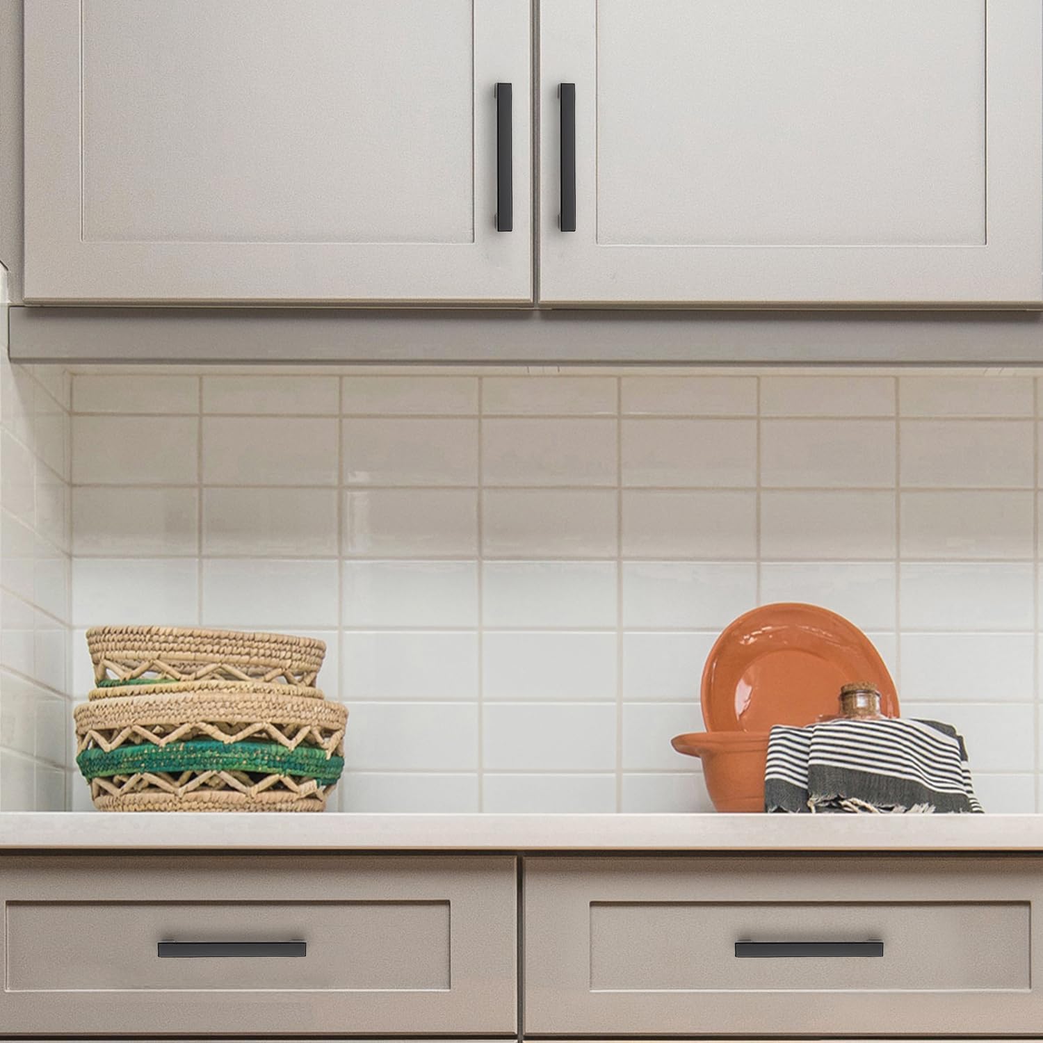 Ravinte Matte Black Kitchen Cabinet Handles 3 Inch Pulls 10 Pack