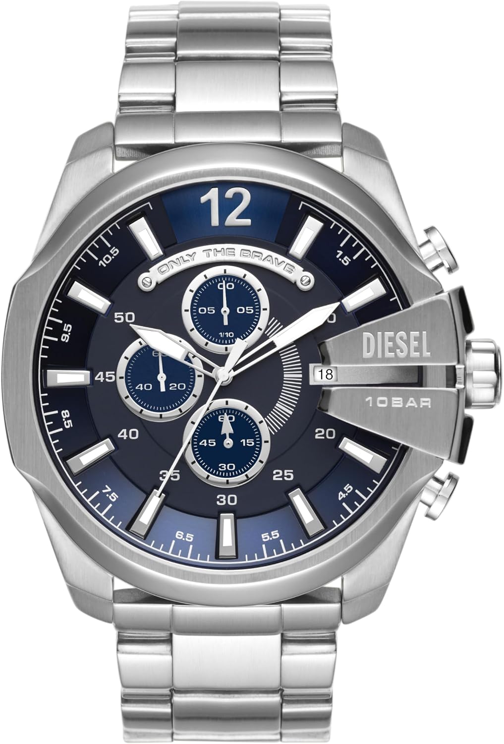 Diesel Mega Chief Watch for Men, Chronograph Men's Watch