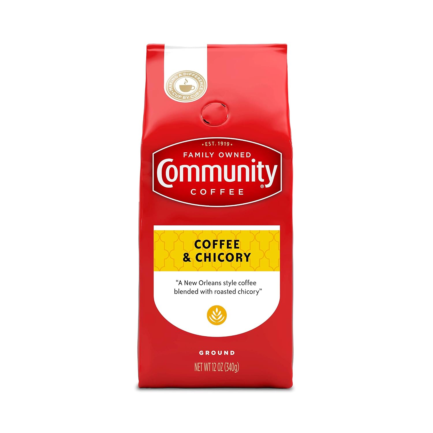 Community Coffee French Roast, Ground Coffee, Extra Dark Roast, 12 Ounce Bag (Pack of 1)