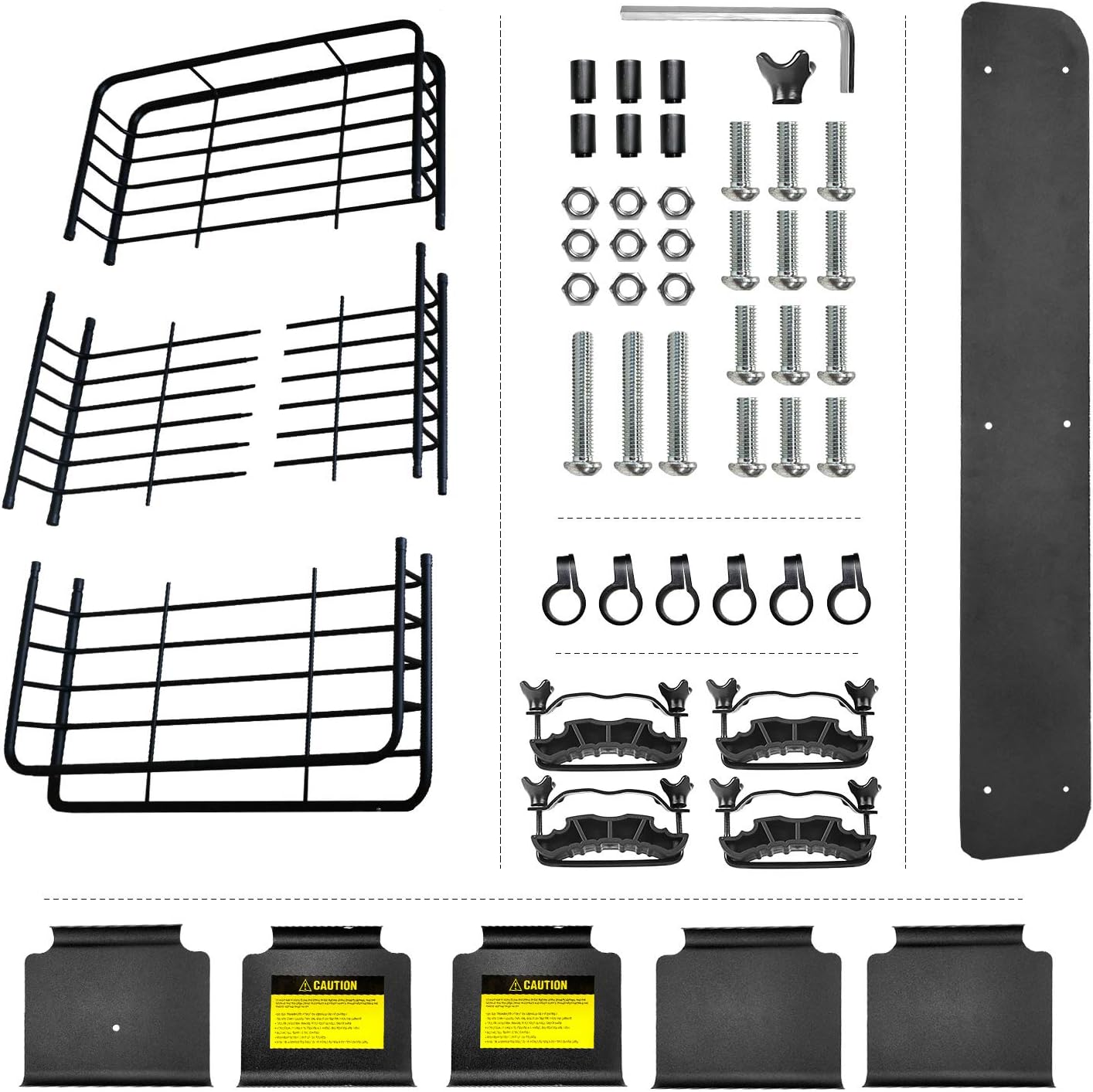 Leader Accessories Roof Rack Cargo Basket 64"x39"x4" for SUV Truck Van Car | 150 lbs Capacity, Alloy Steel with Rust-Resistant , Easy Assembly, Extra Storage for Luggage, Camping & Outdoor Road Travel