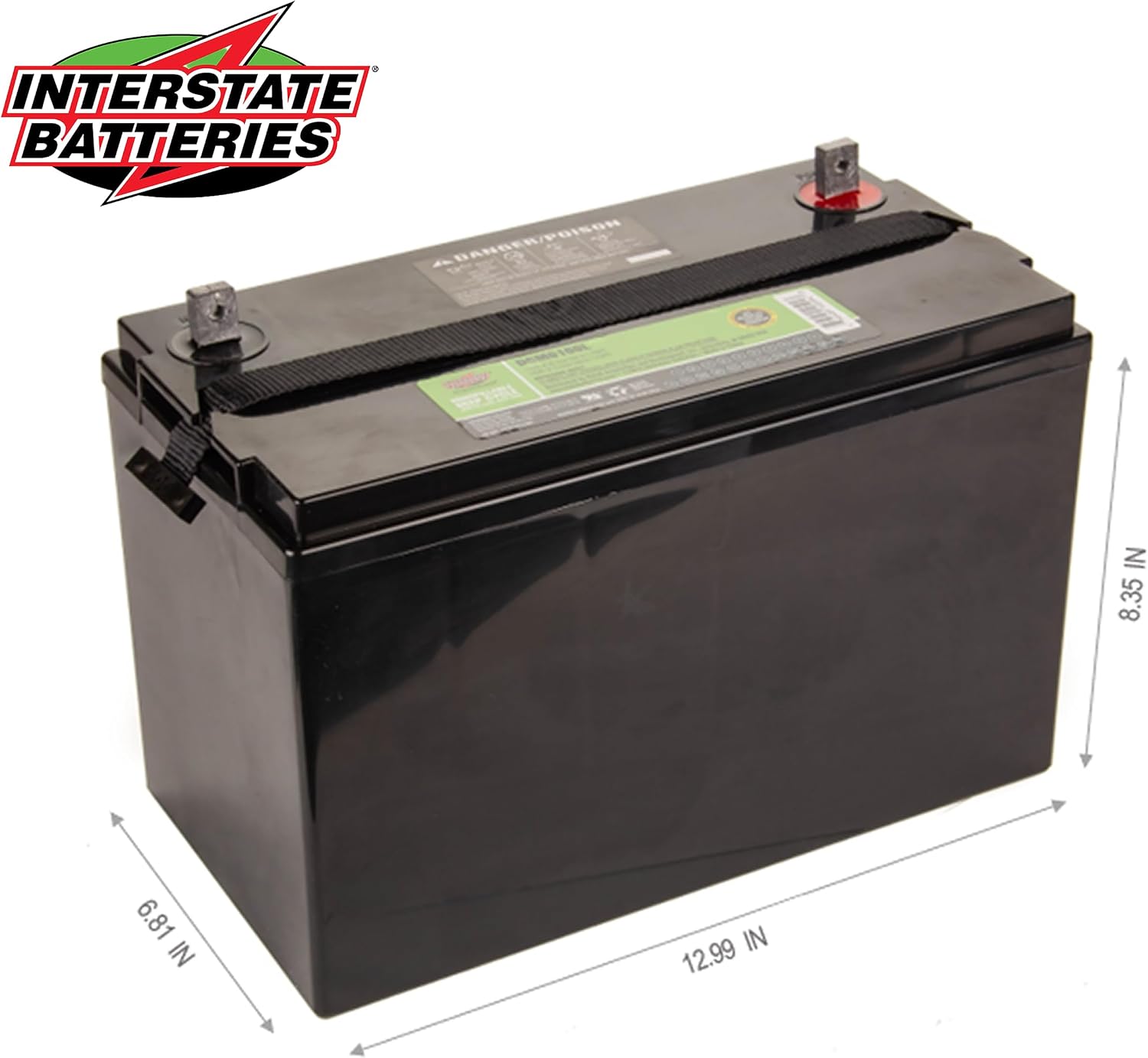 Interstate Batteries 12V 35Ah SLA AGM Deep Cycle Battery Insert Terminal