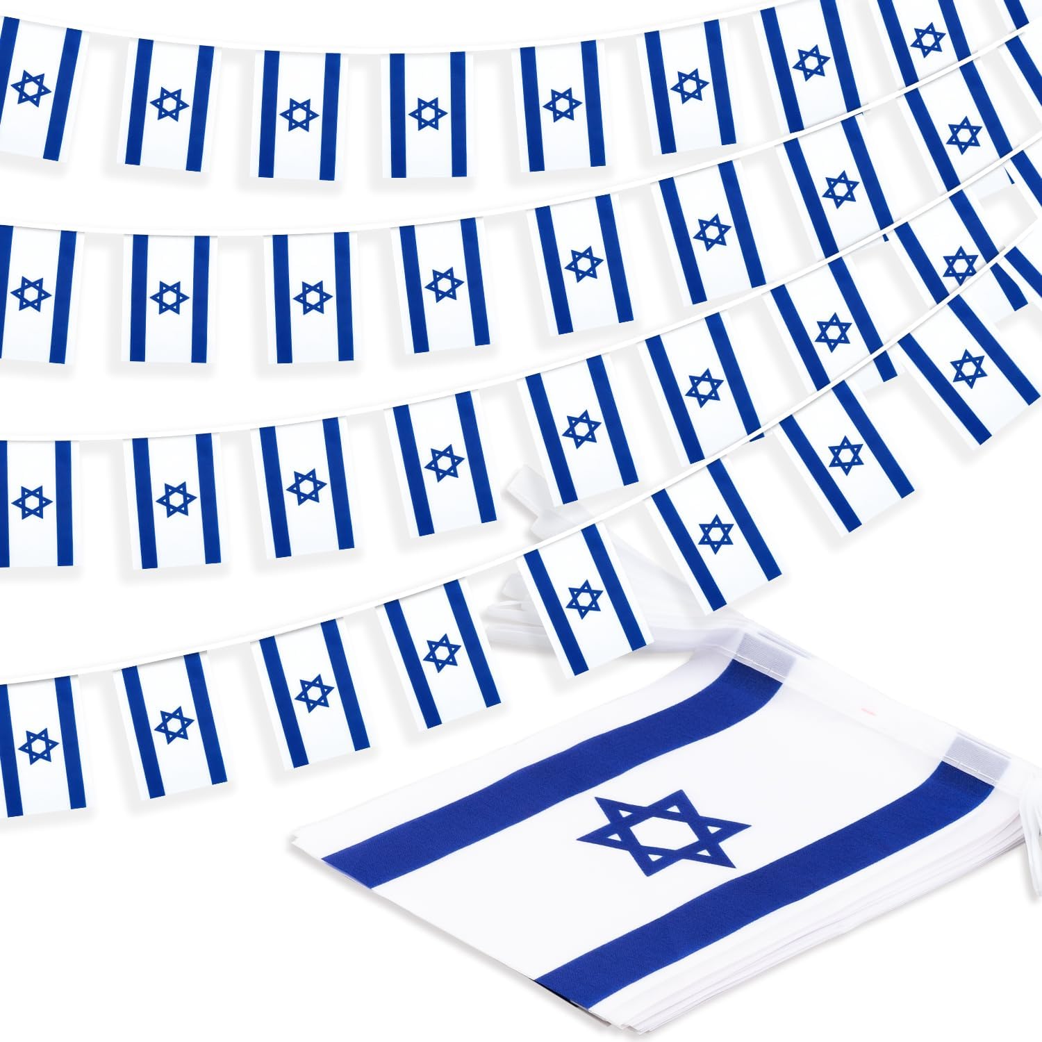 Nicaragua String Flag Pennant Banner, Small Mini Nicaraguan Flags Bunting Banner, National Country Decoration for School, Party, Sports Events, Patriotic Festival, 33 Feet 30 Flags
