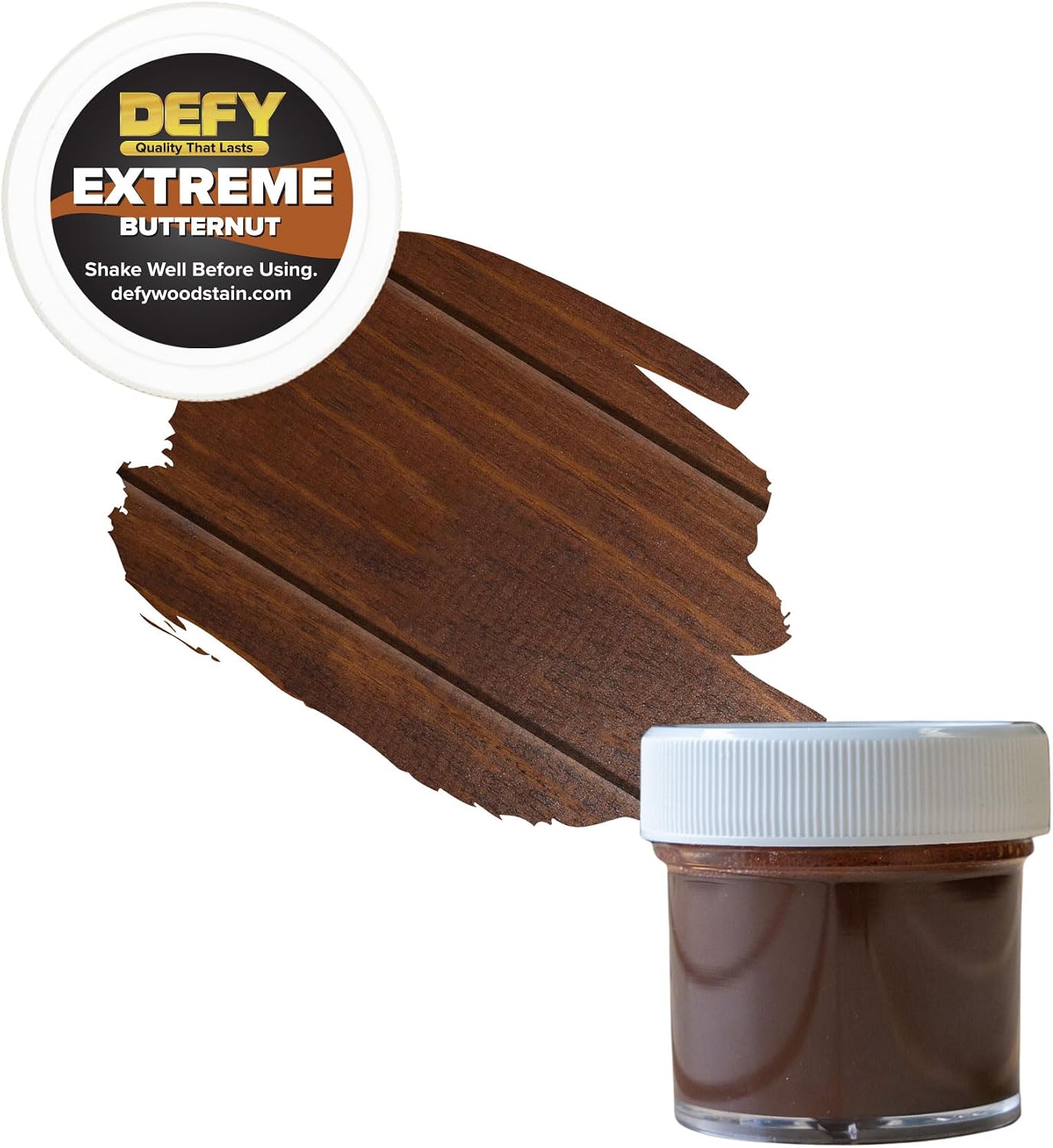 DEFY Extreme Wood Stain and Sealer in One - 1 Gallon Semi-Transparent Waterproof Coating for All Wood Types - Cedar Tone