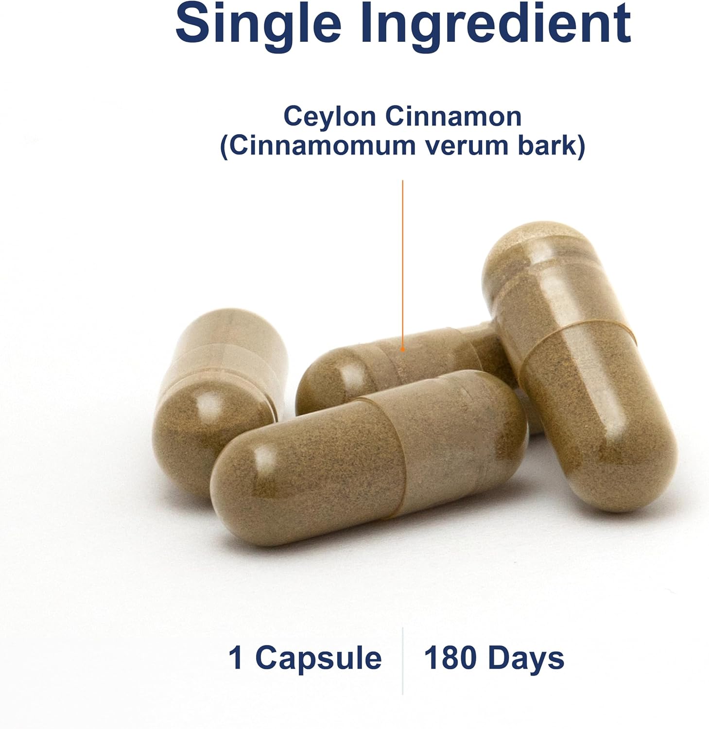 Carlson Ceylon Cinnamon, Cinnamon Supplements, 500 mg, 180 Capsules