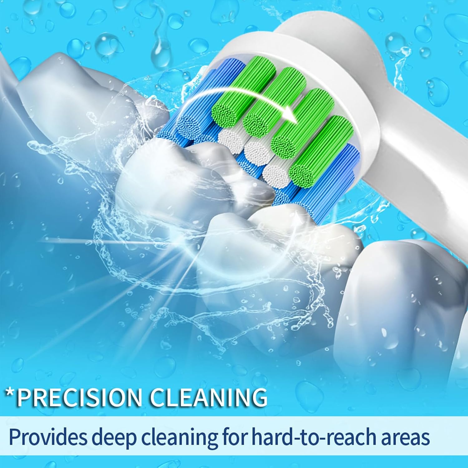 Replacement Toothbrush Heads Compatible with Braun Oral B