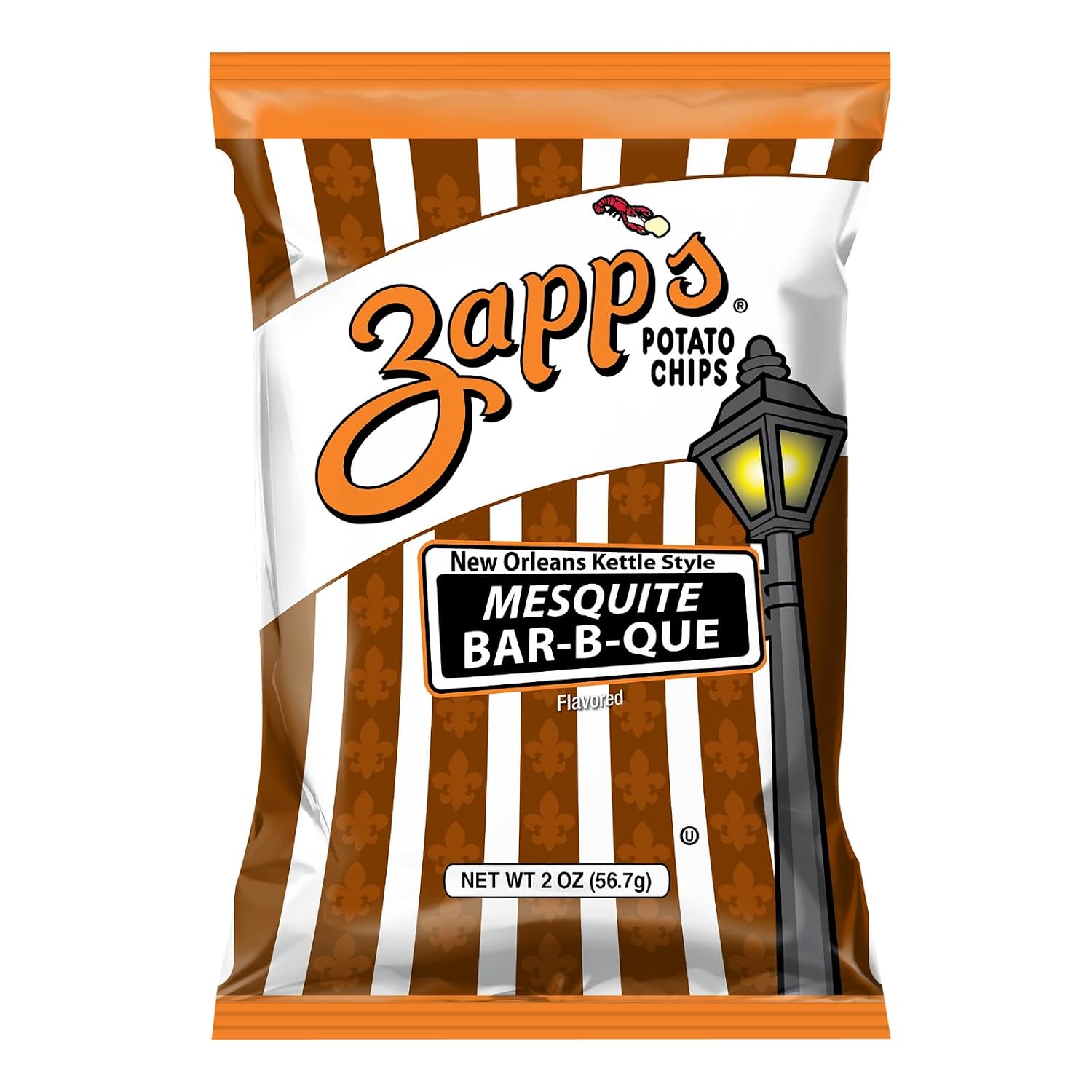 Zapp’s New Orleans Kettle-Style Potato Chips Hotter n Hot Jalapeno Flavor (2 oz Bags, 25 Count), Crunchy Chips with a Spicy Kick, Perfect On-The-Go, Gluten Free Snack