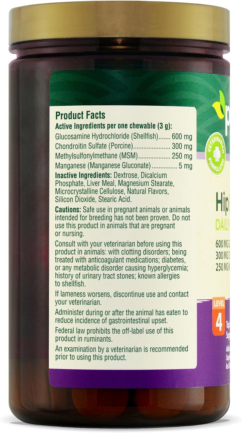 PetNC Natural Care Hip and Joint Soft Chews for Dogs, 90 Count - 27591 | Glucosamine Chondroitin MSM Dog Chews with Hyaluronic Acid, Liver Flavored Bone & Joint Support Supplement, For All Breeds