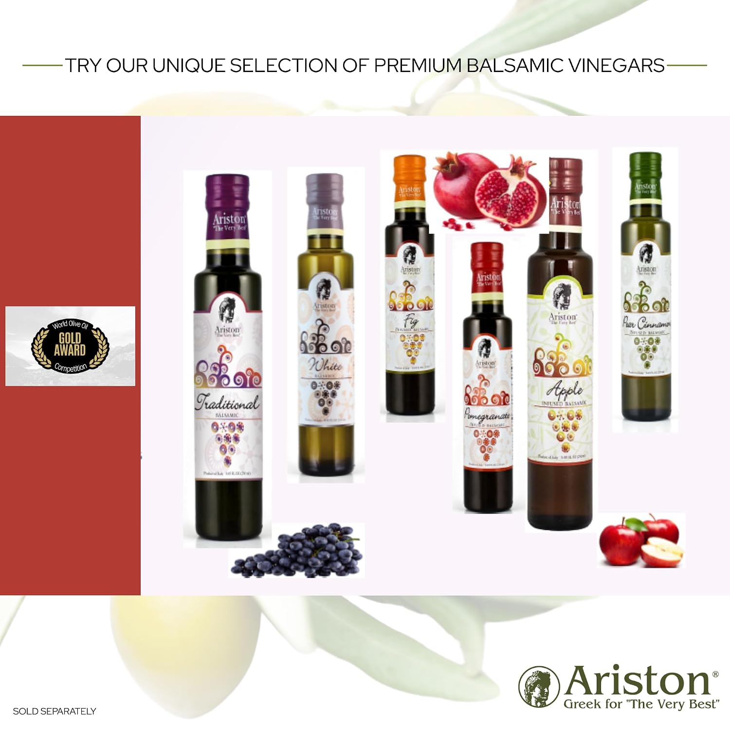 Ariston Organic Greek Olive Oil Extra Virgin, Lemon Infused, 8.45 Fl Oz | Cold Pressed Olive Oil Bottle from Greece for Cooking, Salad Dressing, Marinade & Bruschetta, Everyday Kitchen Use