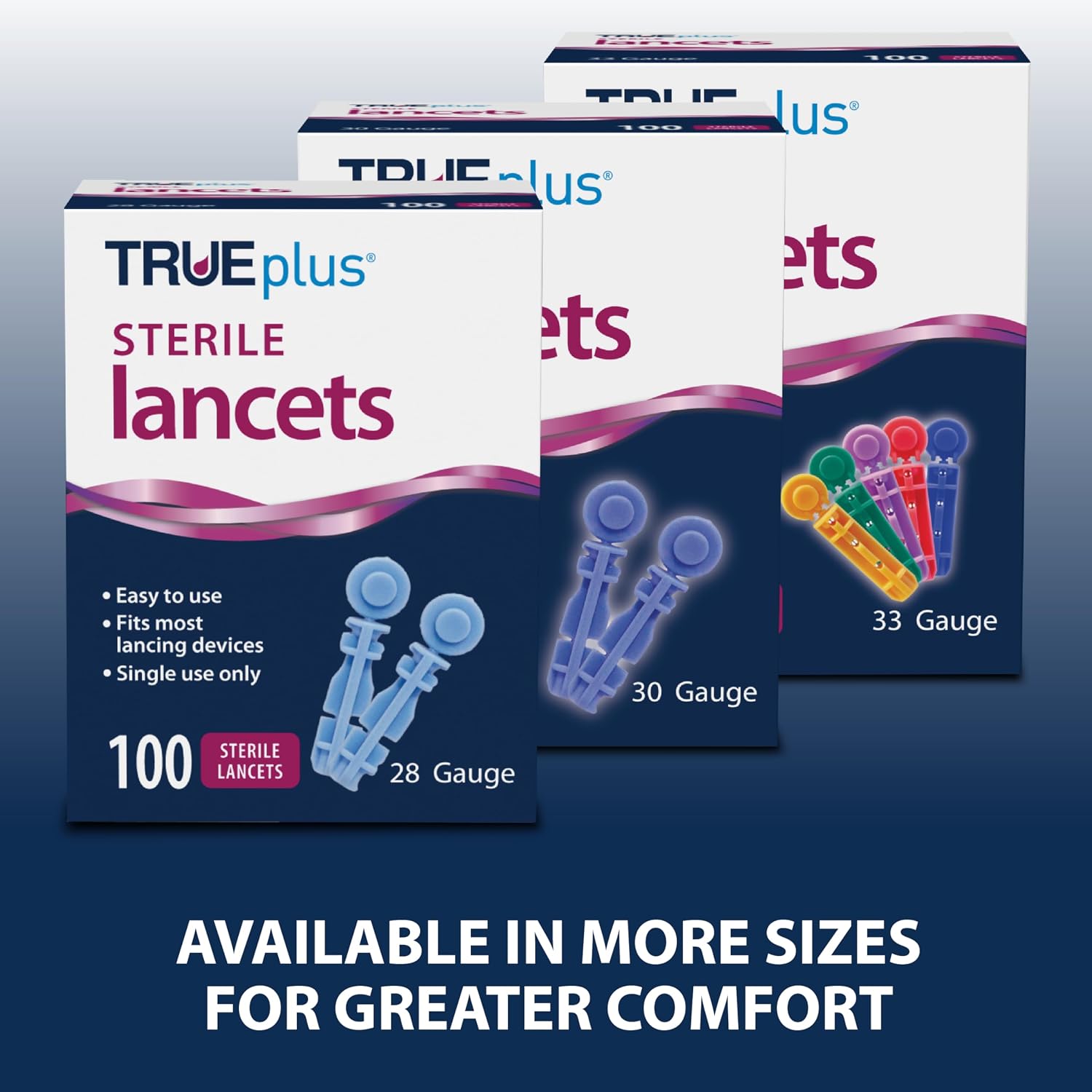 TRUEplus Single-Use Sterile Lancets Bundle, 28G, 300 Pack