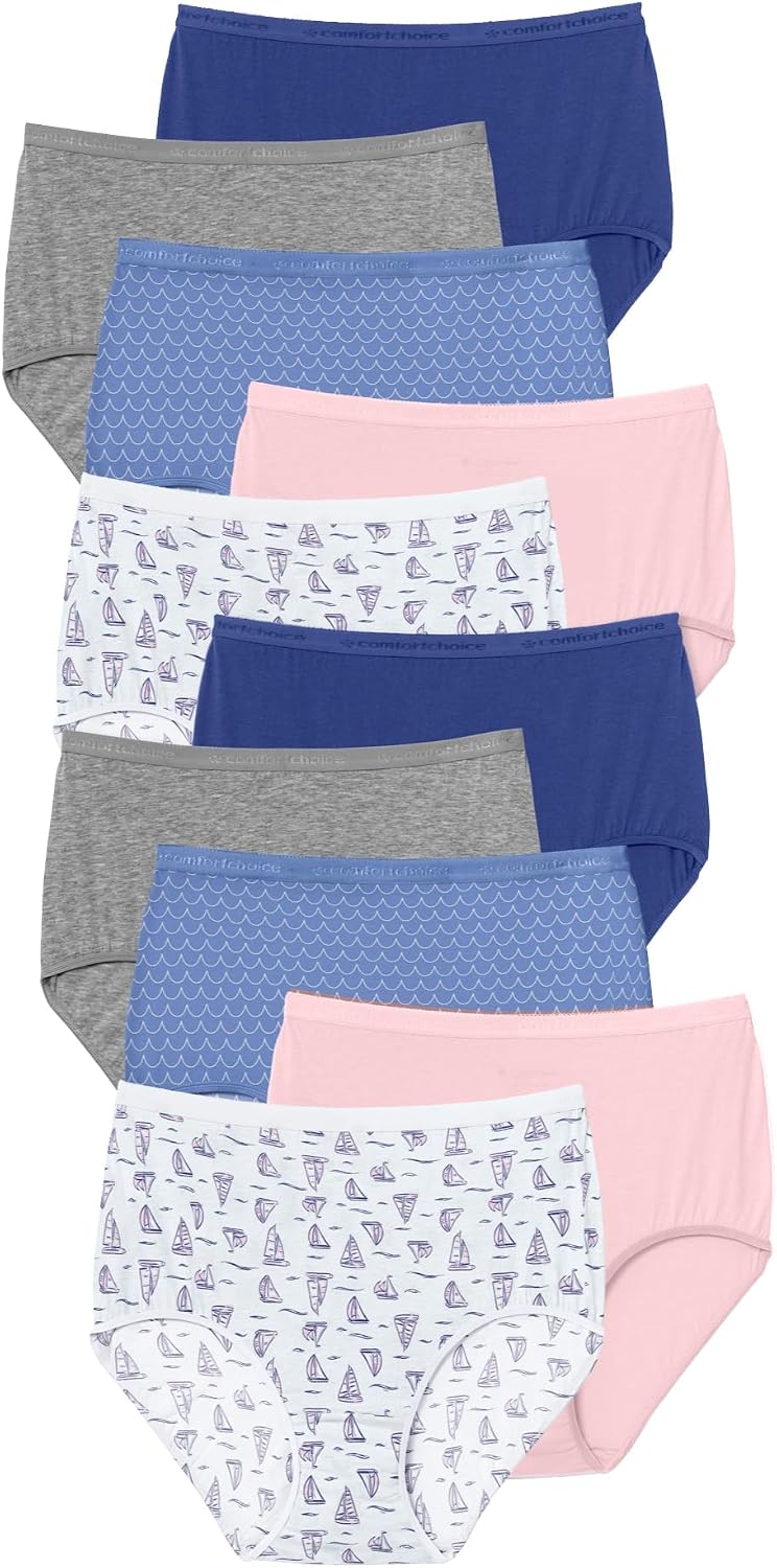 Comfort Choice Full Coverage Cotton Brief 10-Pack