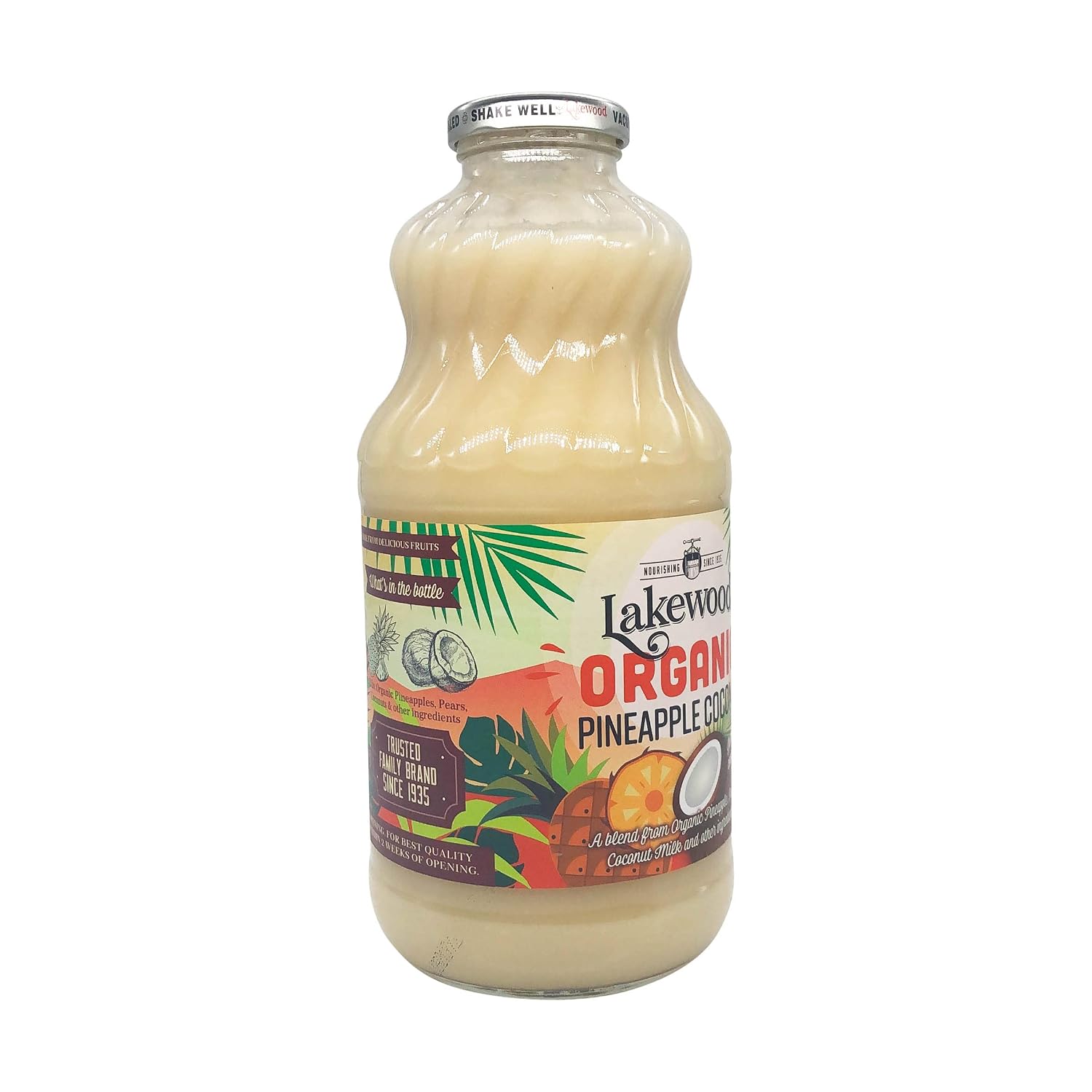 Lakewood Organic Pure Cranberry, Fresh Pressed, 32 Fl Oz (Pack of 6)
