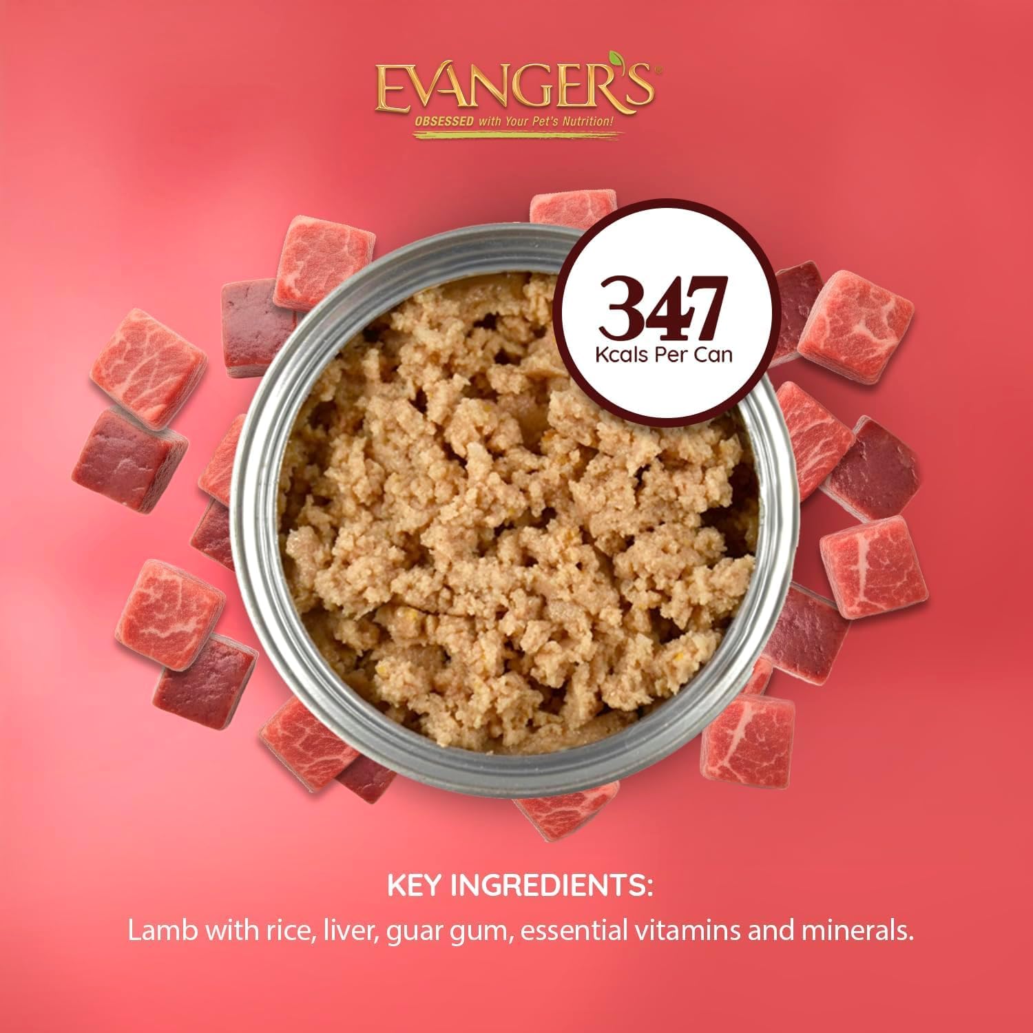 Evanger's Heritage Classic Puppy Food – 12 Count, 12.5 oz Each – Tasty Meat-Based Formula for Puppies & Underweight Dogs – Added Vitamins & Chelated Trace Minerals – Grain & Gluten Free