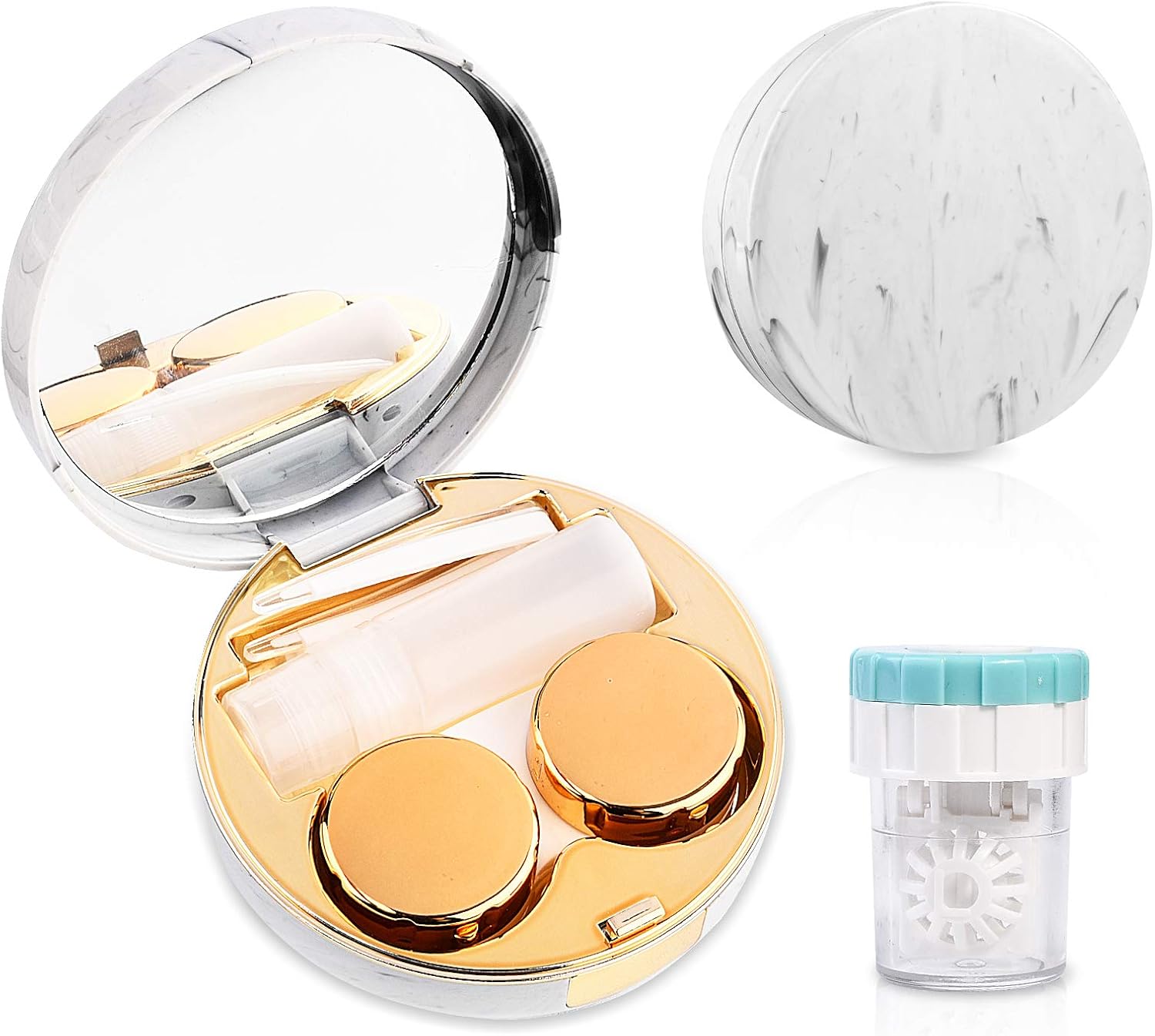 Lasiyanor Contact Lens Travel Kit with Cleaner Washer