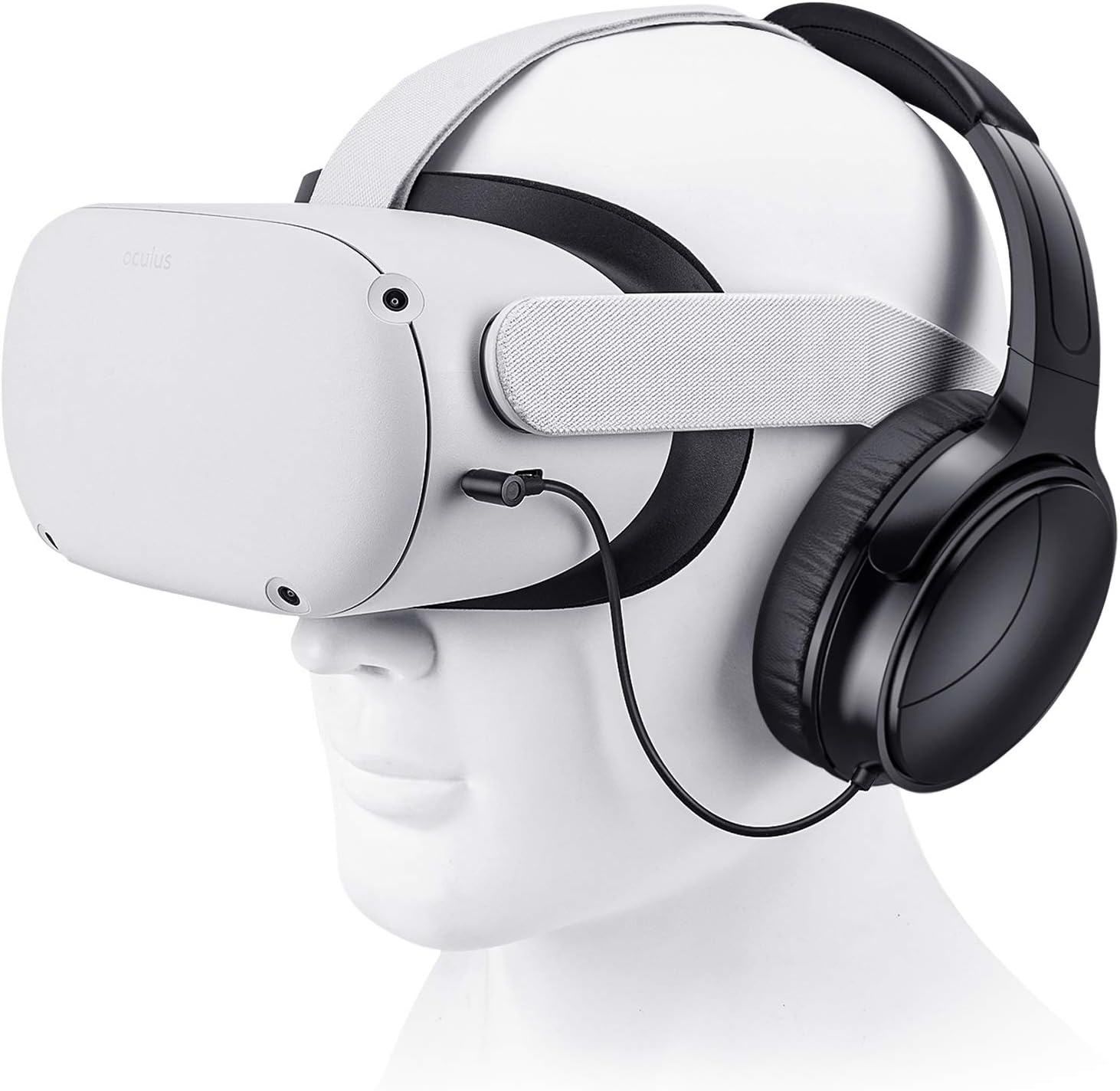 SARLAR VR Gaming Headphones for Quest 2/Quest 3 Increase VR Immersion, Custom Length Cable, Optimized Gaming Audio Driver