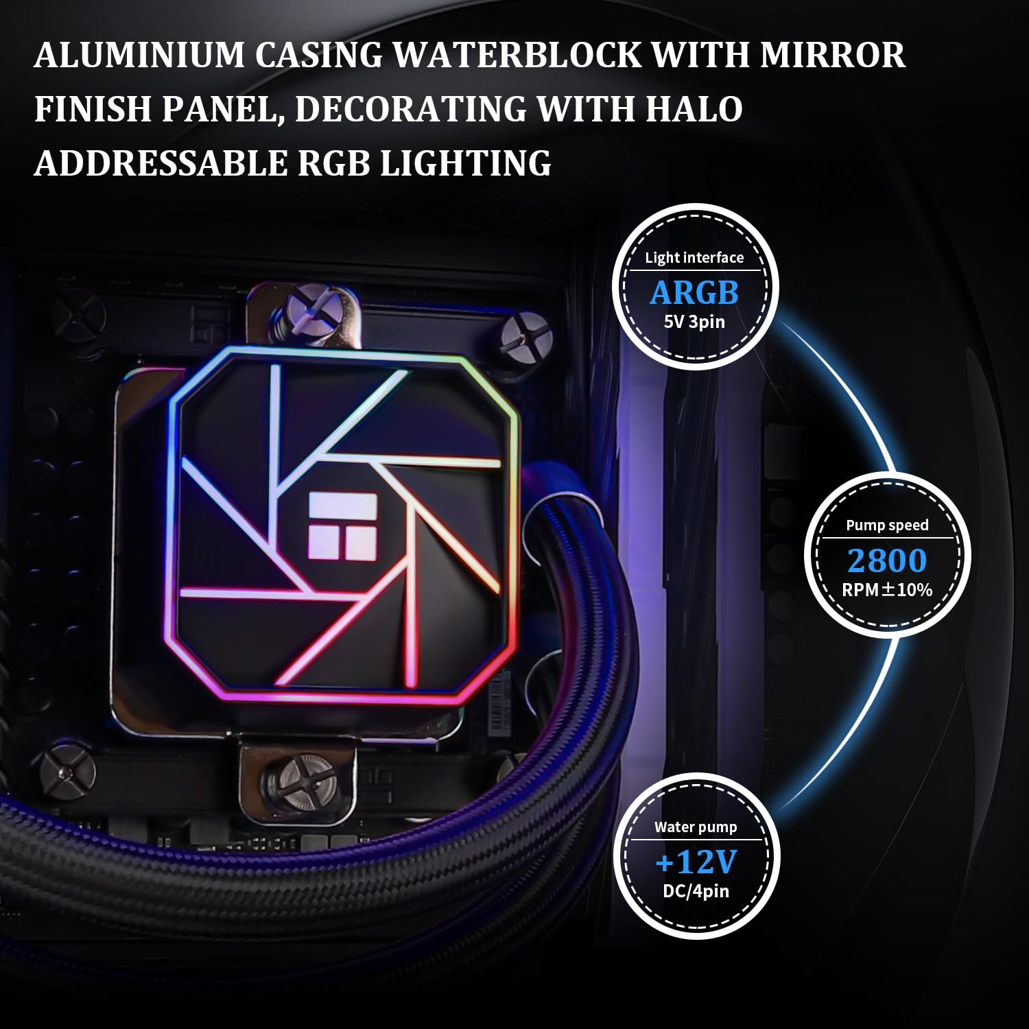 Thermalright Aqua Elite 360 ARGB Liquid CPU Cooler, 360 AIO Cooling Row Size, 3 x 120mm PWM Fans, Computer CPU Cooler,for AMD:AM4/AM5, Intel LGA1851/1150/1151/1200/1700