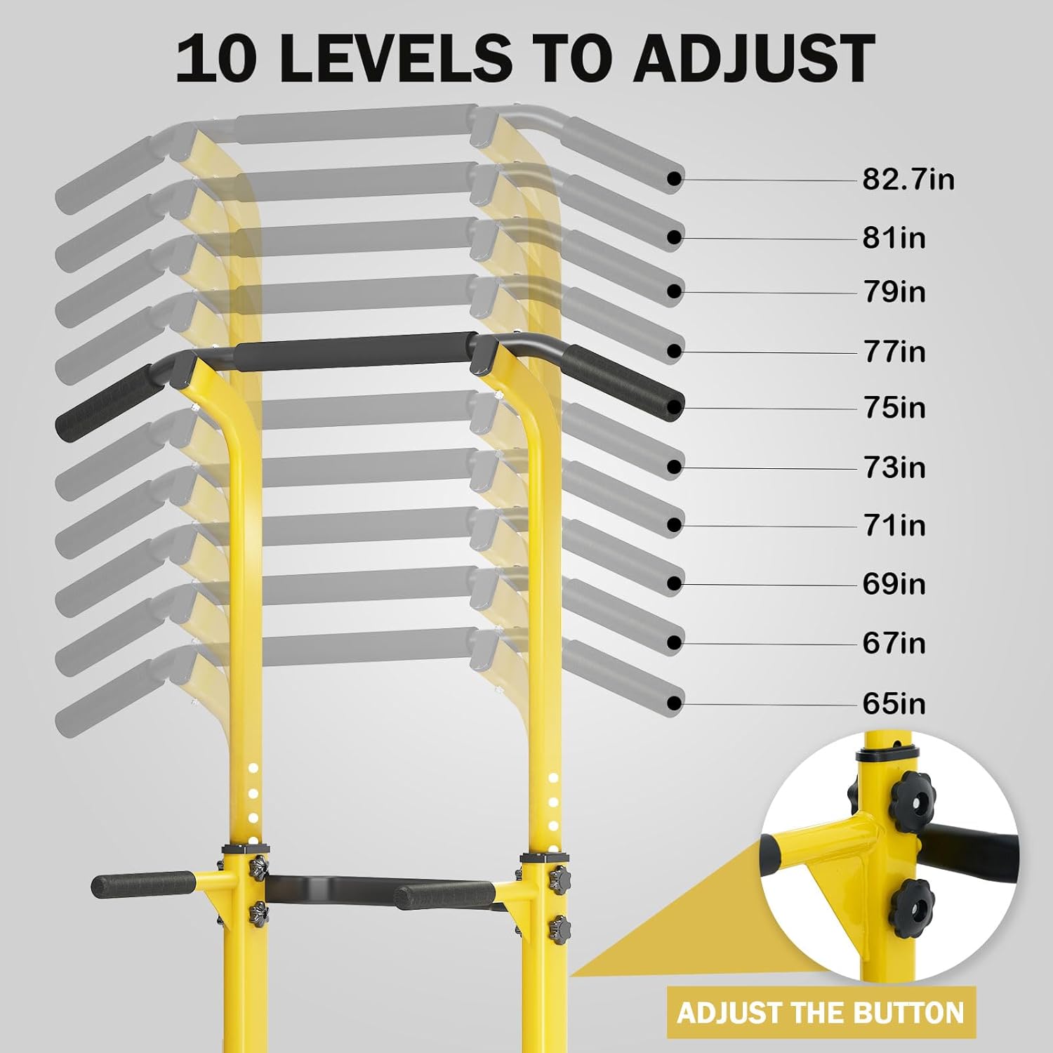 SogesHome Multi-Function Power Tower Pull Up Bar Dip Station for Home Gym