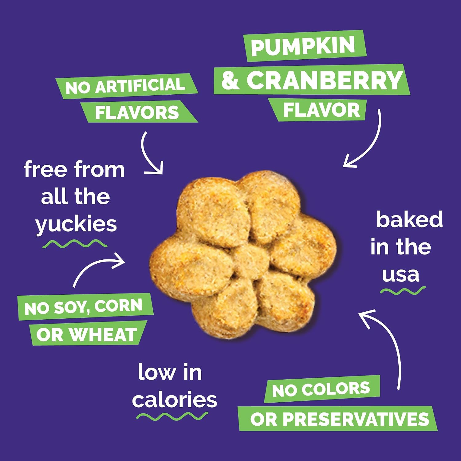 Fruitables Baked Dog Treats, Low Calorie Treats, Pumpkin & Banana, 7oz | Healthy Dog Treats, Training Treats, Crunchy Dog Biscuits, Limited Ingredient Recipe, Healthy Puppy Snacks, Made in USA