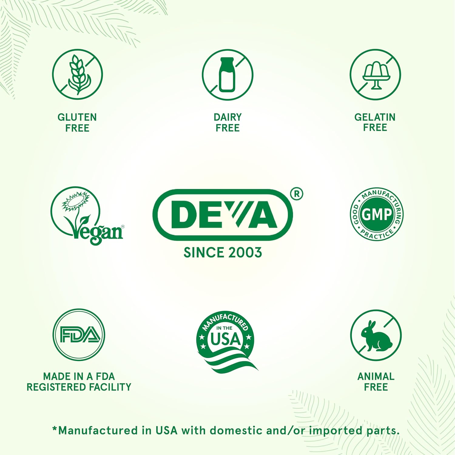Deva Vegan Probiotic with FOS Prebiotics Supplement - 2 Billion CFU with 100 MG of Prebiotics Per Serving for Men & Women - Non-Dairy Gluten Free - Naturally Shelf Stable - 90 Capsules
