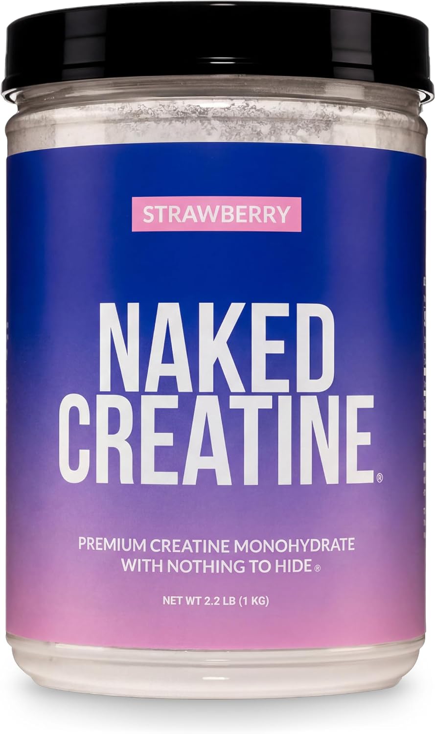 NAKED Pure Micronized Creatine Monohydrate – 200 Servings, 1,000g Bulk – NSF Certified, Vegan, Non-GMO, Gluten & Soy Free - Muscle Building, Strength Training, Gym & Fitness Supplement