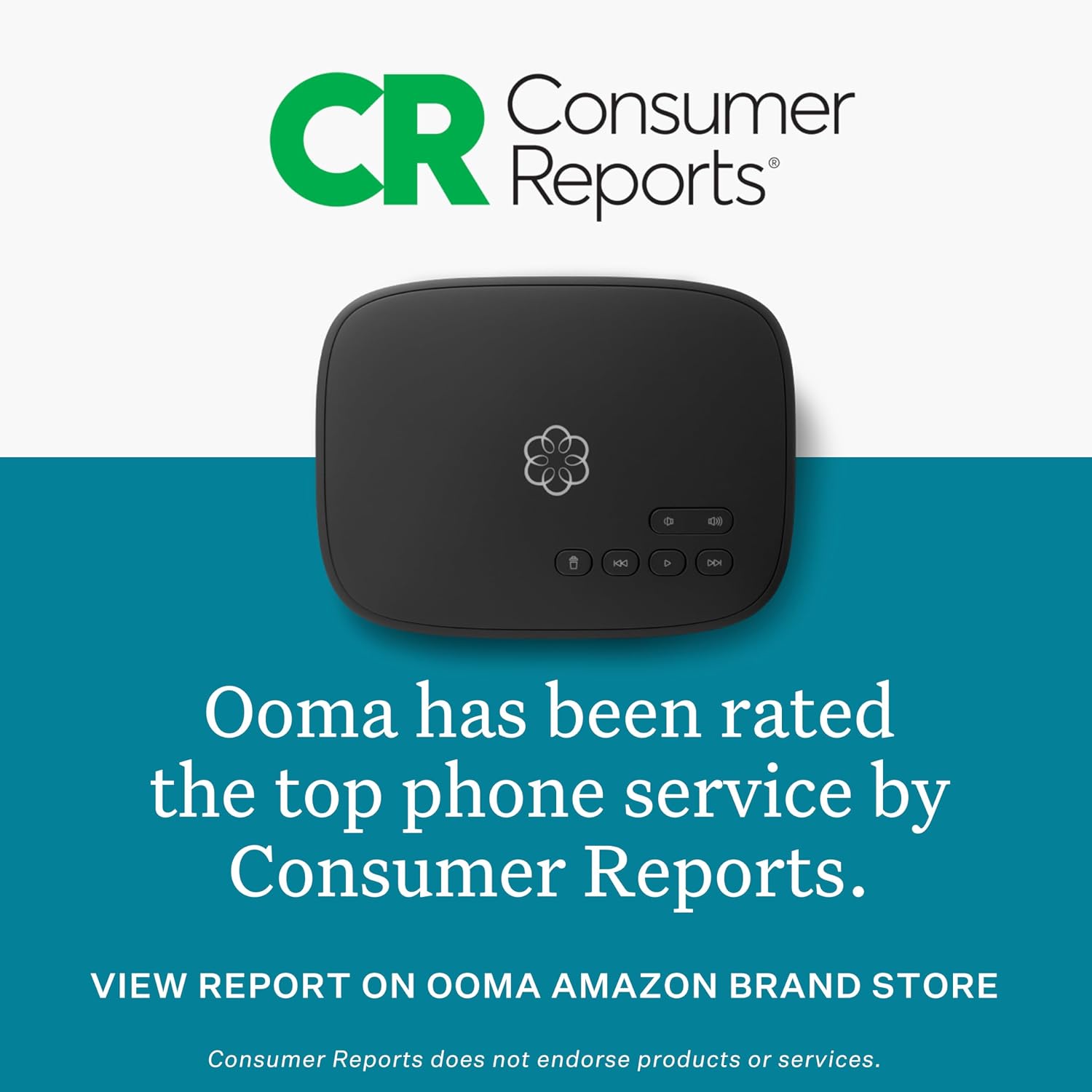 Ooma HD3 Handset Cordless with Caller-ID and HD Voice Quality. Exclusively for Ooma Telo VoIP Home Phone Service