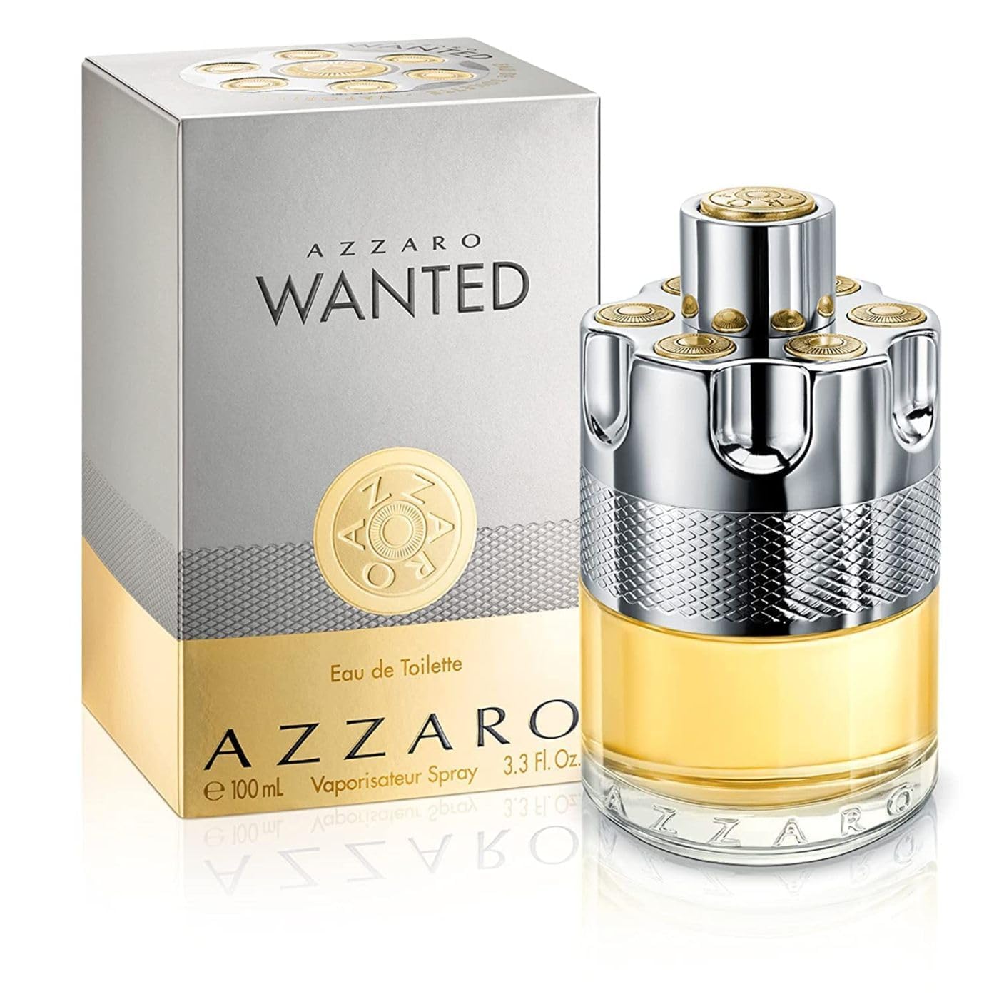 Azzaro Wanted Eau de Toilette - Vibrant & Irresistible Mens Cologne - Woody, Citrus & Spicy Fragrance - Cardamom, Lemon