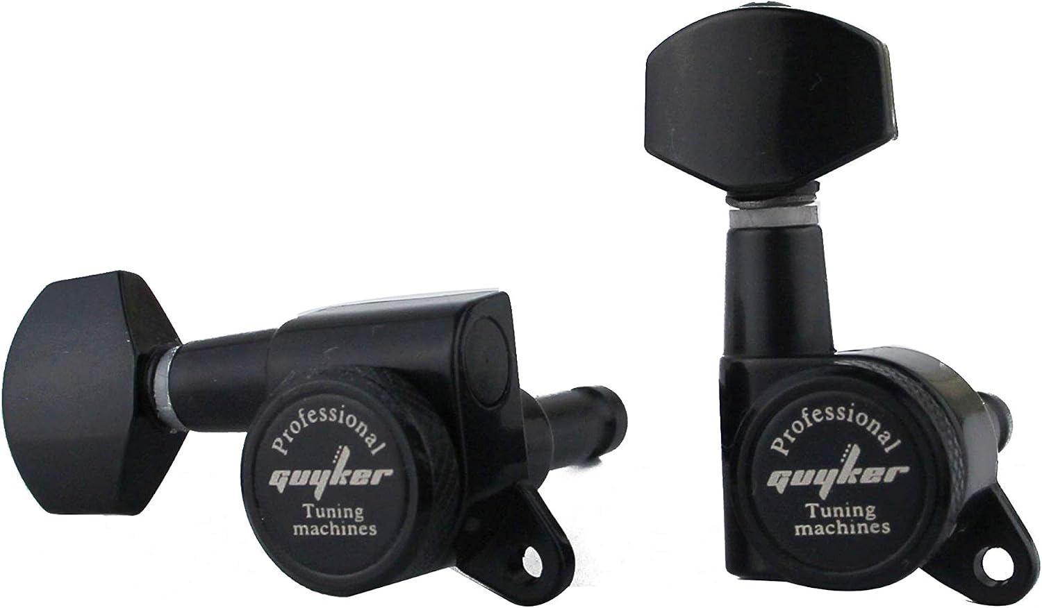 Guyker Guitar Locking Tuners (6 for Right) - 1:18 Lock String Tuning Key Pegs Machine Head with Hexagonal Handle Replacement for ST TL SG LP Style